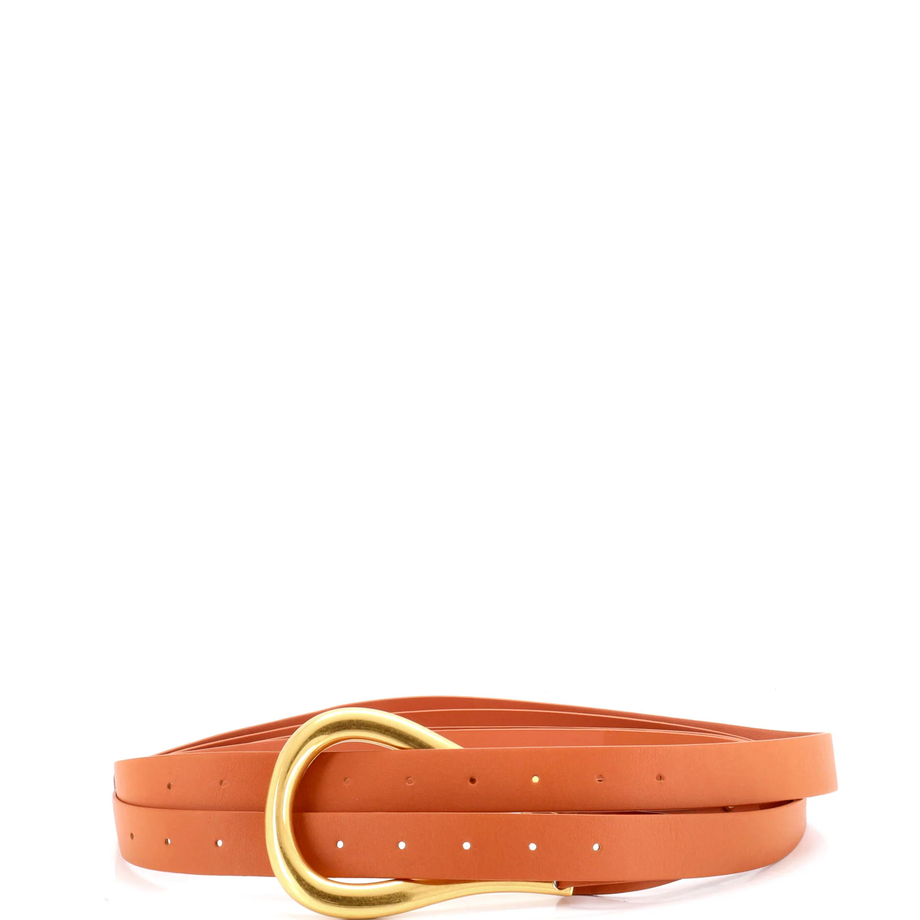 Double Strap Horsebit Buckle Belt Leather Wide - Image 2