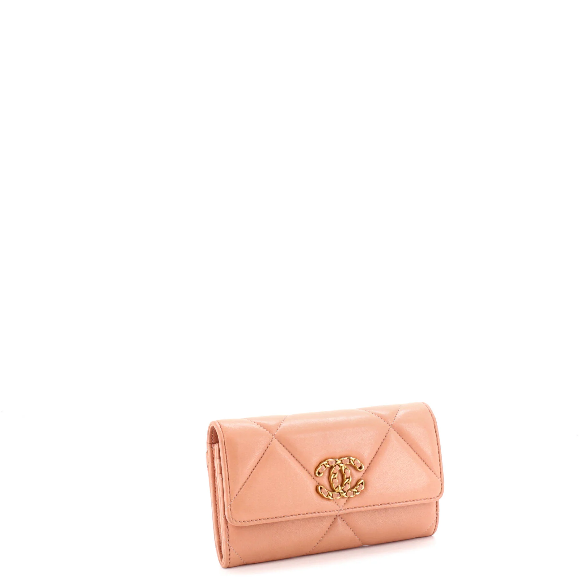 19 Flap Wallet Quilted Lambskin Long - Image 2