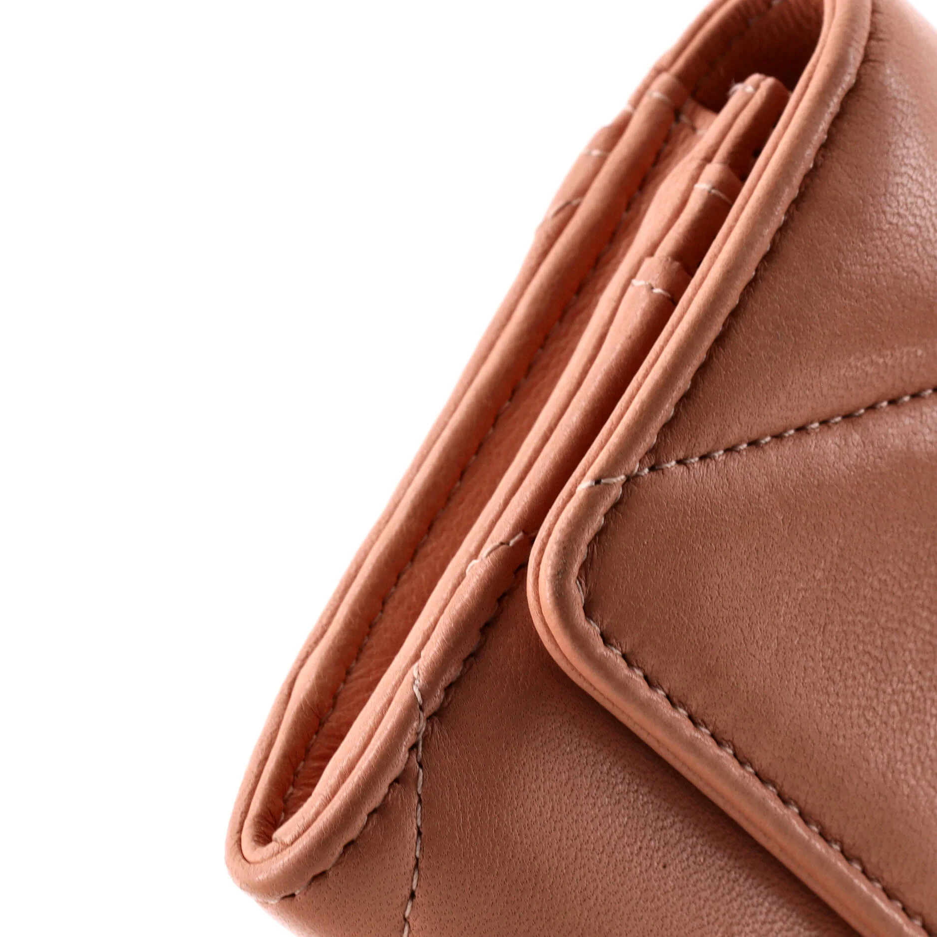 19 Flap Wallet Quilted Lambskin Long - Image 6