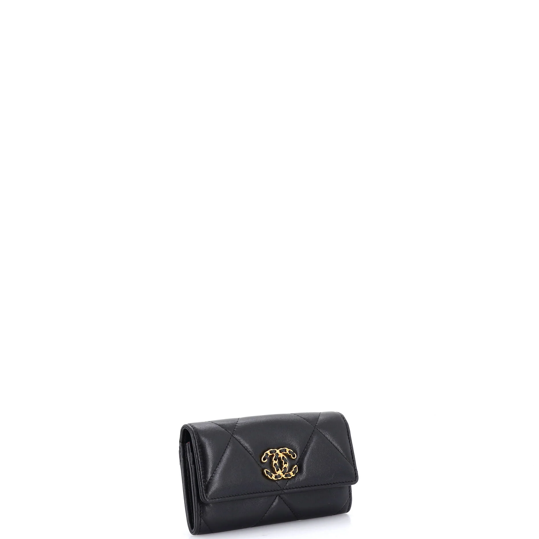 19 Flap Wallet Quilted Lambskin Small - Image 2
