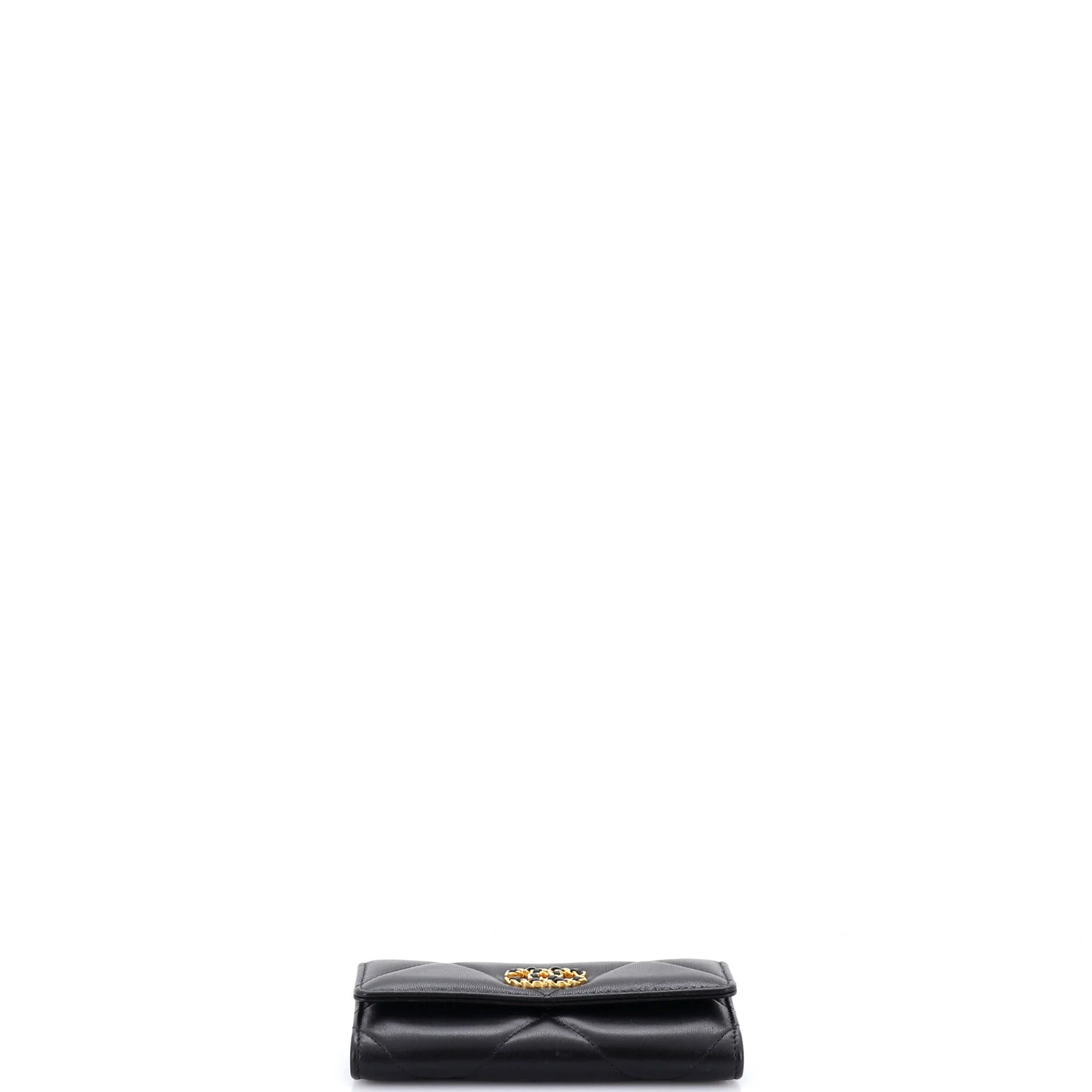 19 Flap Wallet Quilted Lambskin Small - Image 4