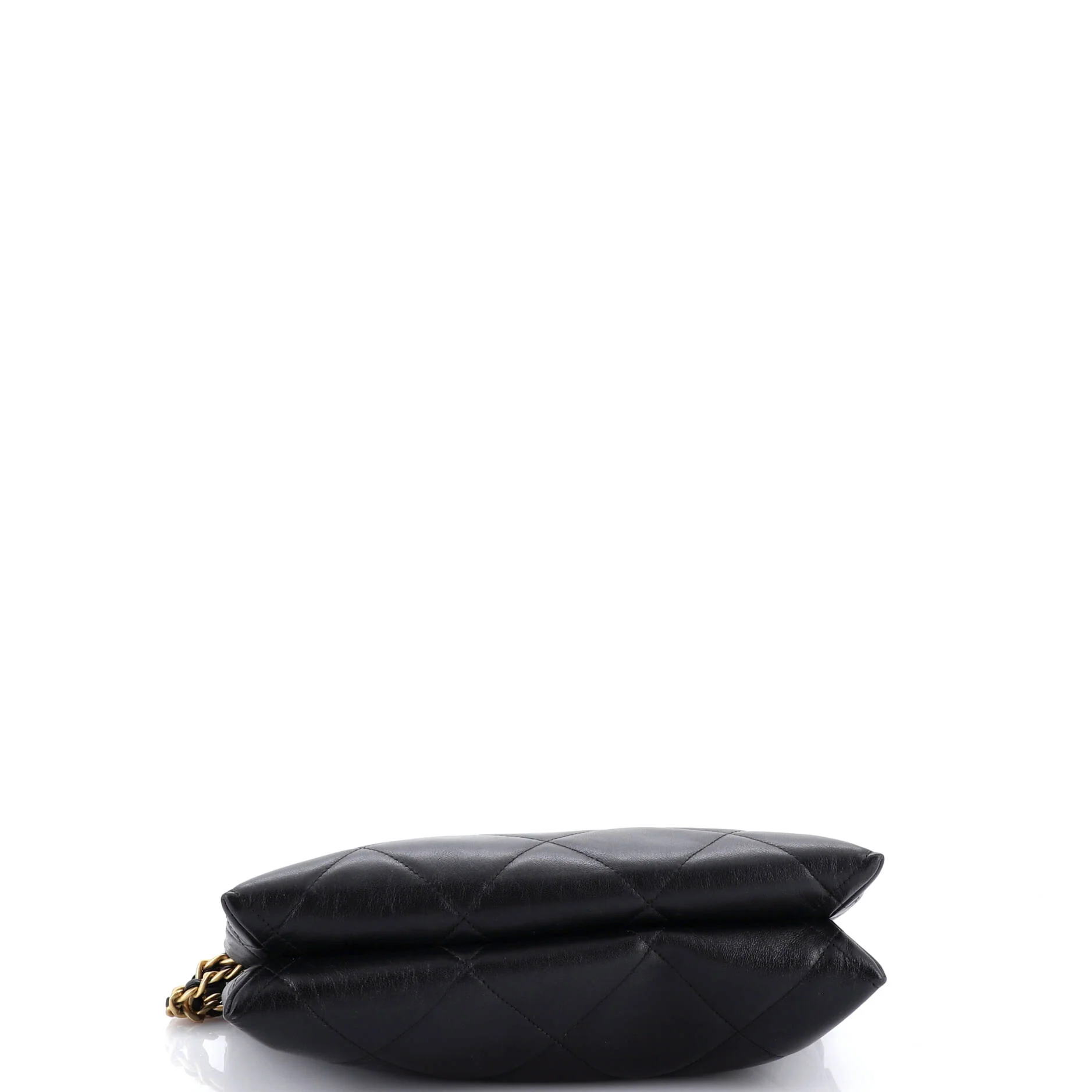 19 Wristlet Pouch with Handle Quilted Goatskin Large - Image 5