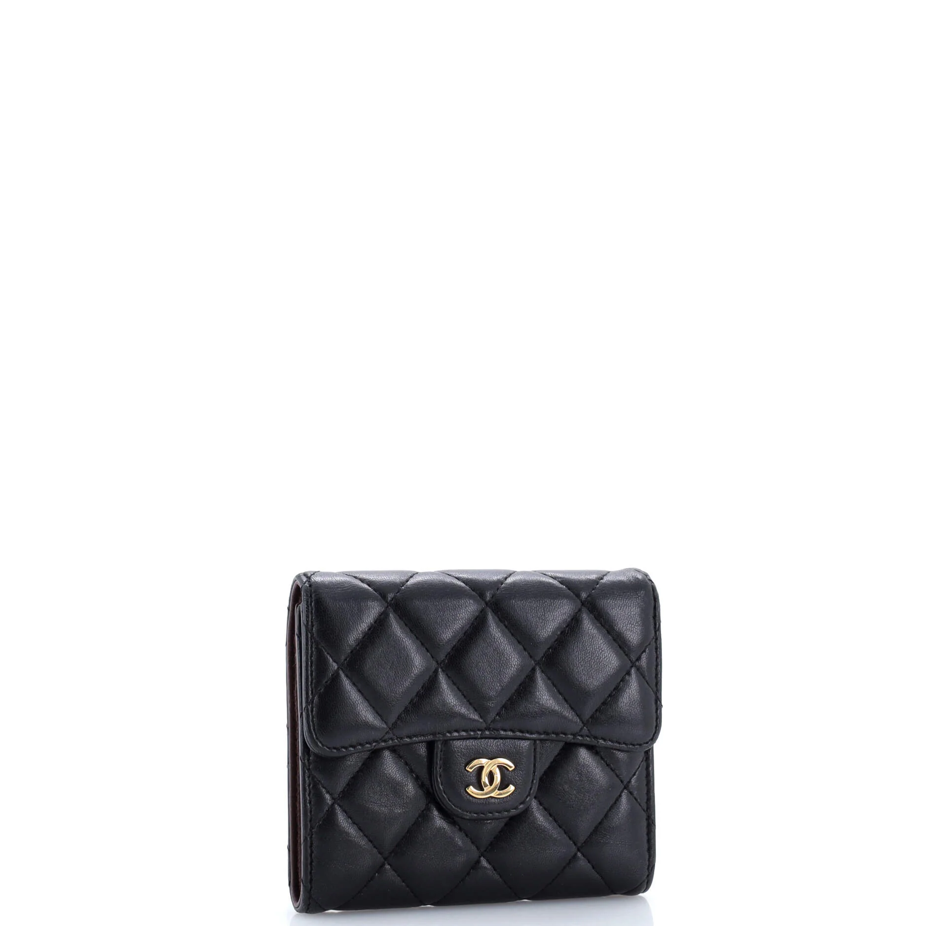 CC Compact Classic Flap Wallet Quilted Lambskin - Image 2