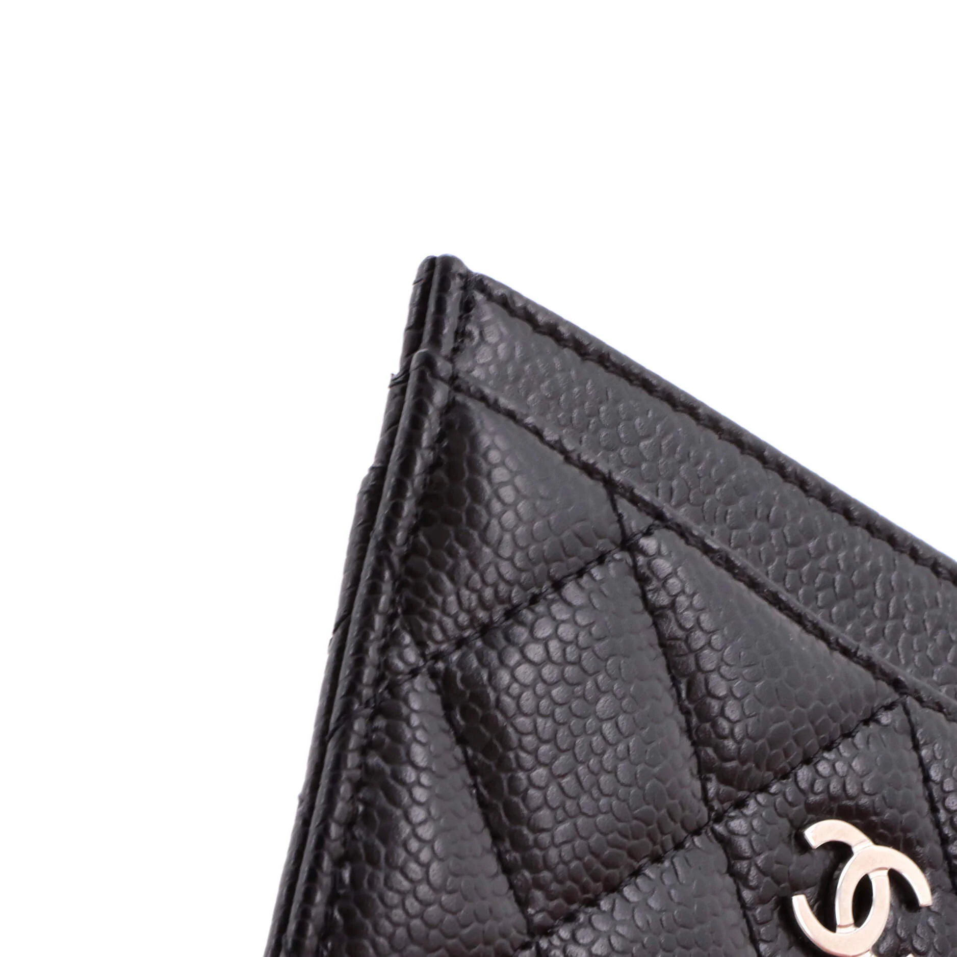 Classic Card Holder Quilted Caviar - Image 6