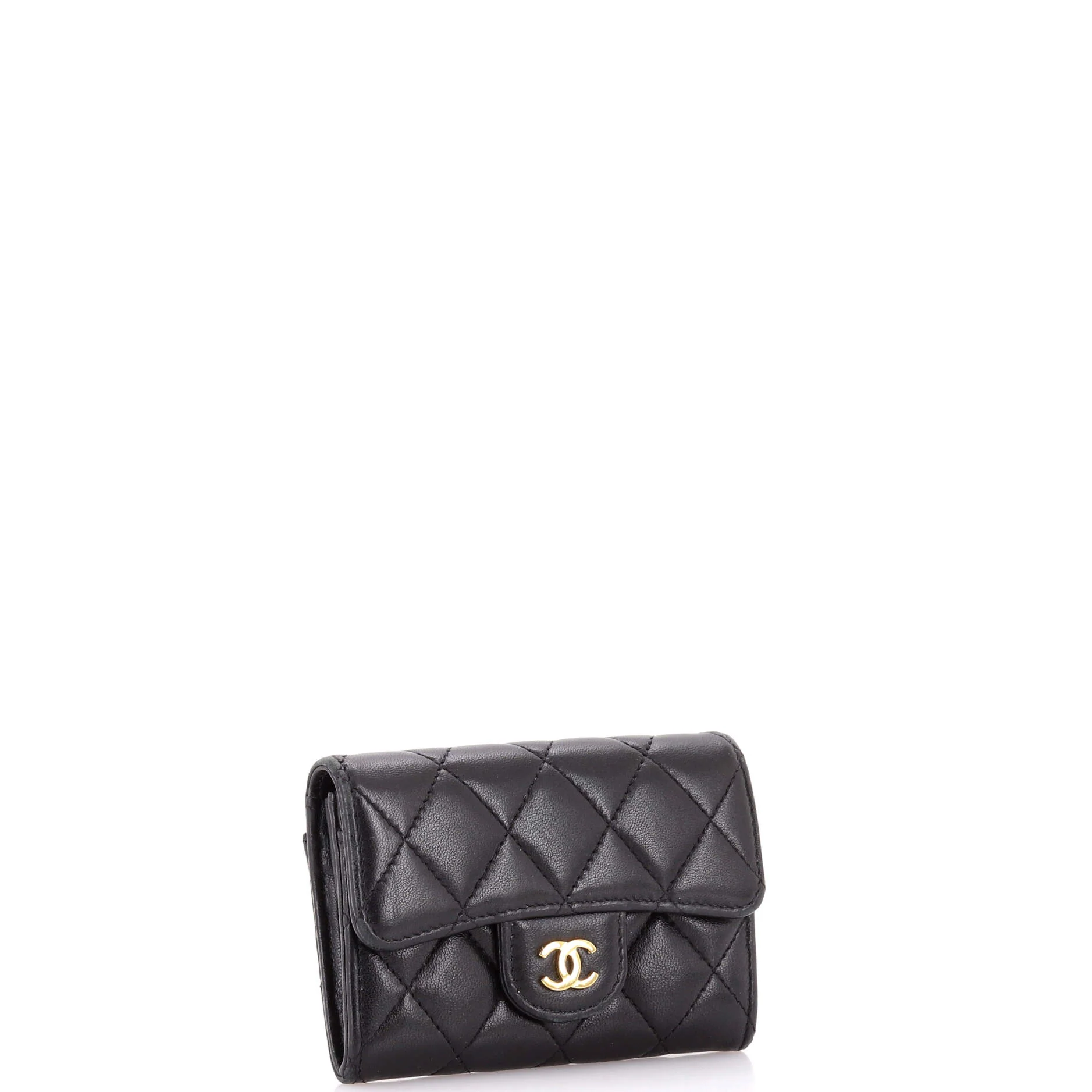 Classic Flap Card Case Quilted Lambskin - Image 3