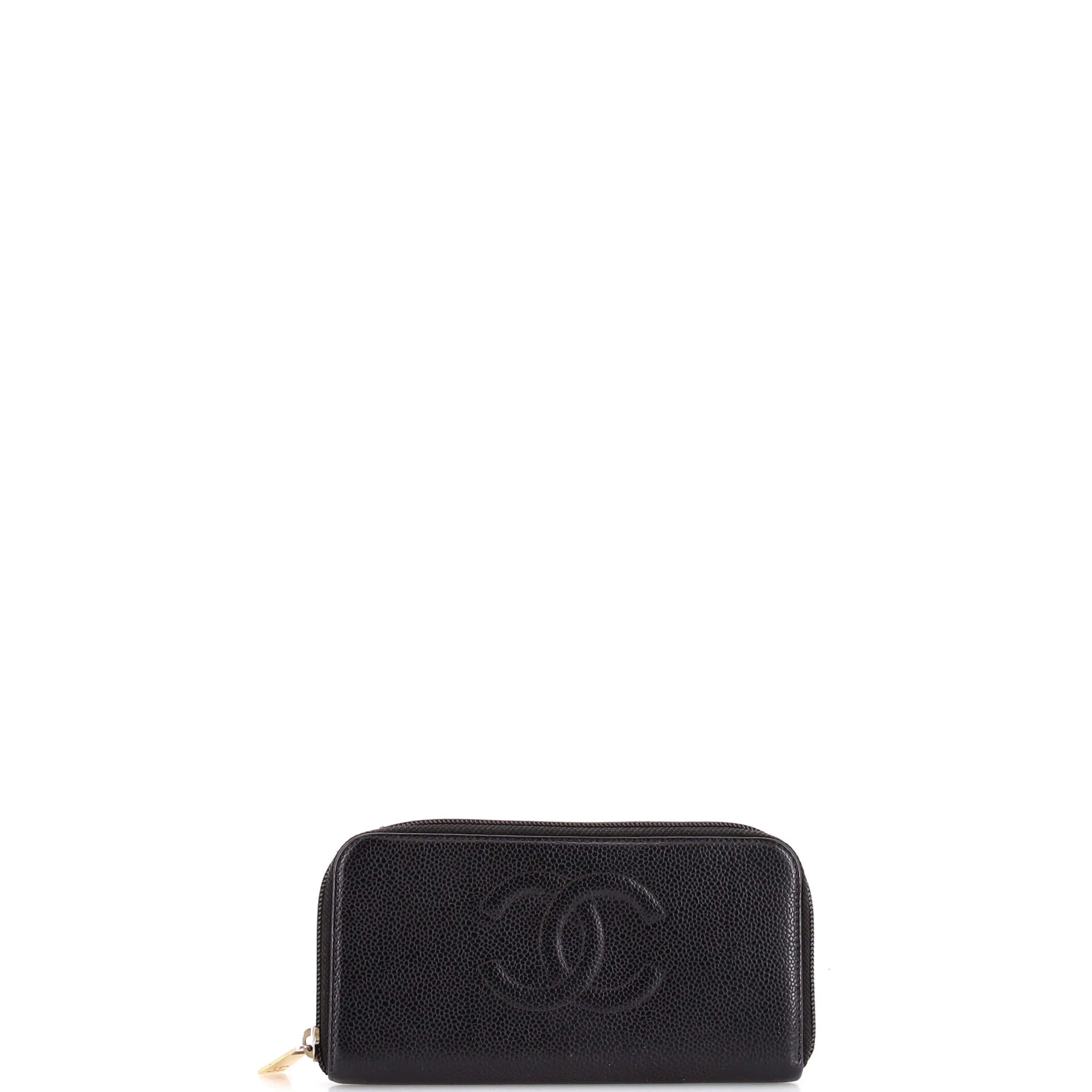 Timeless CC Zipped Wallet Caviar Long