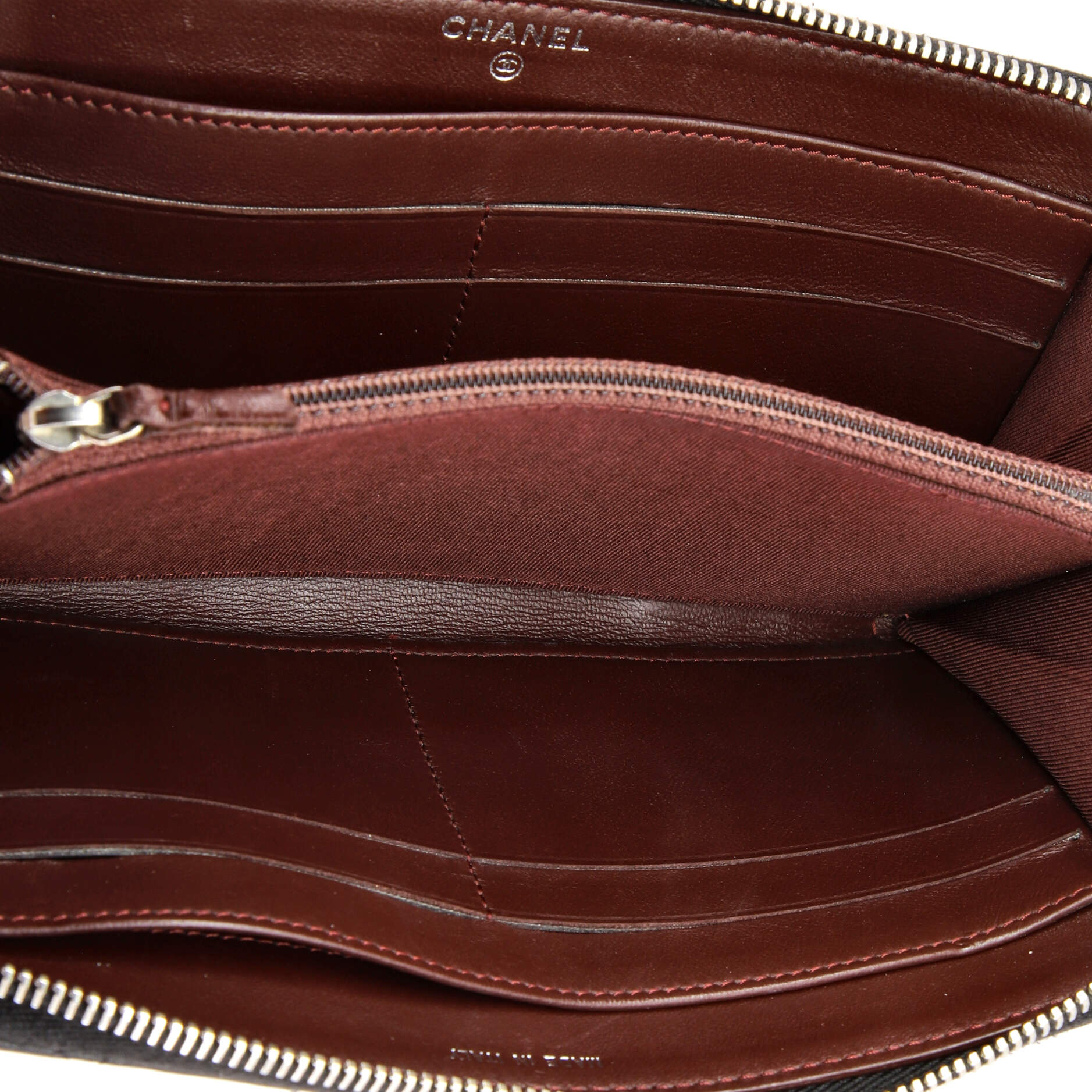 Zip Around Wallet Quilted Lambskin Long - Image 5