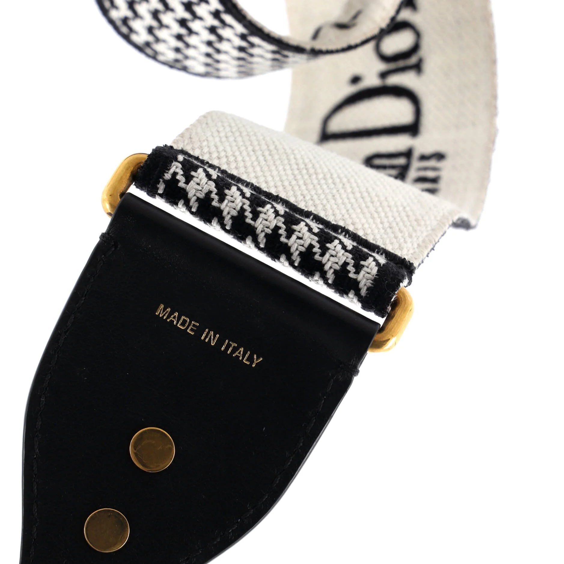 30 Montaigne Shoulder Strap Houndstooth Canvas - Image 3