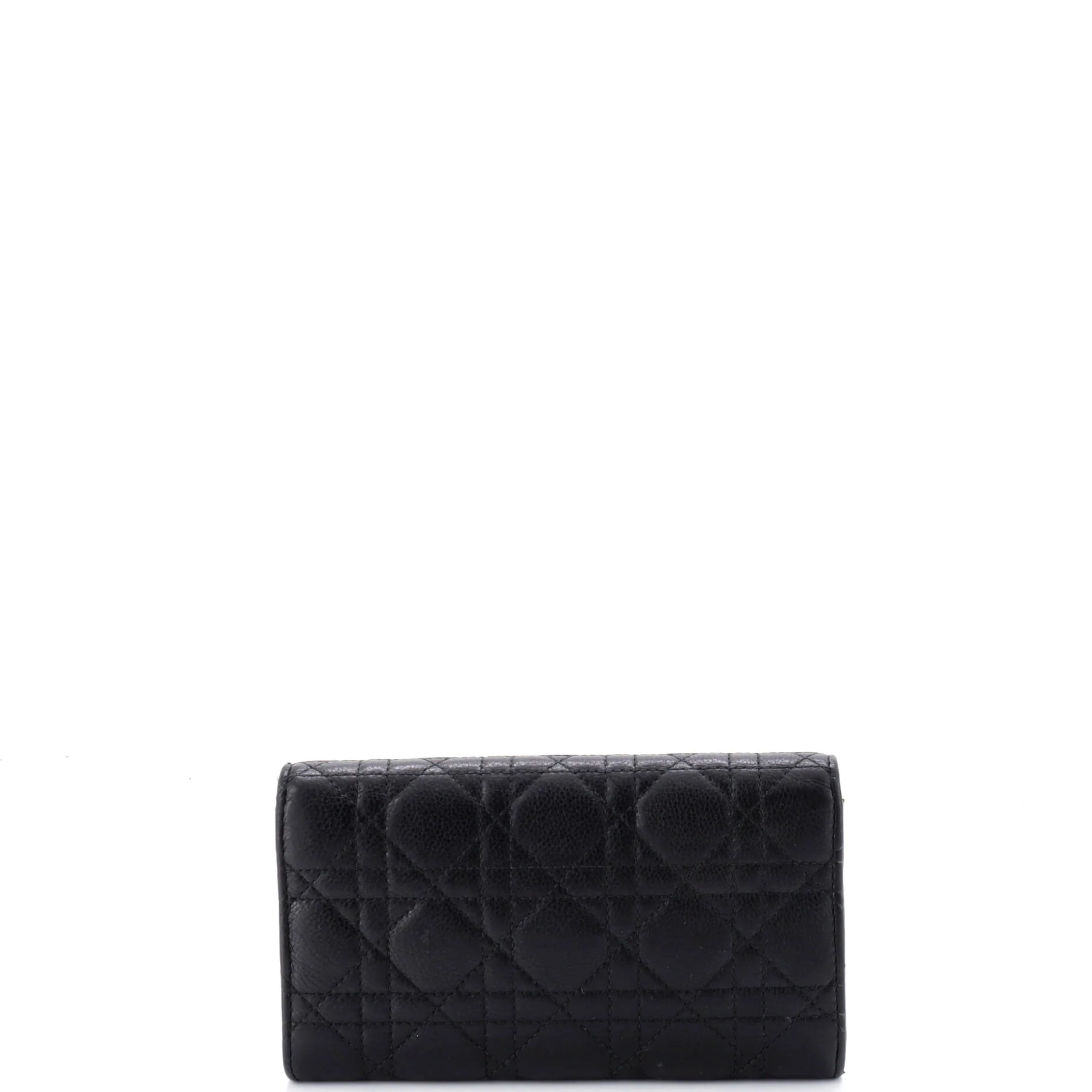 Caro Flap Wallet Cannage Quilt Calfskin Long - Image 3