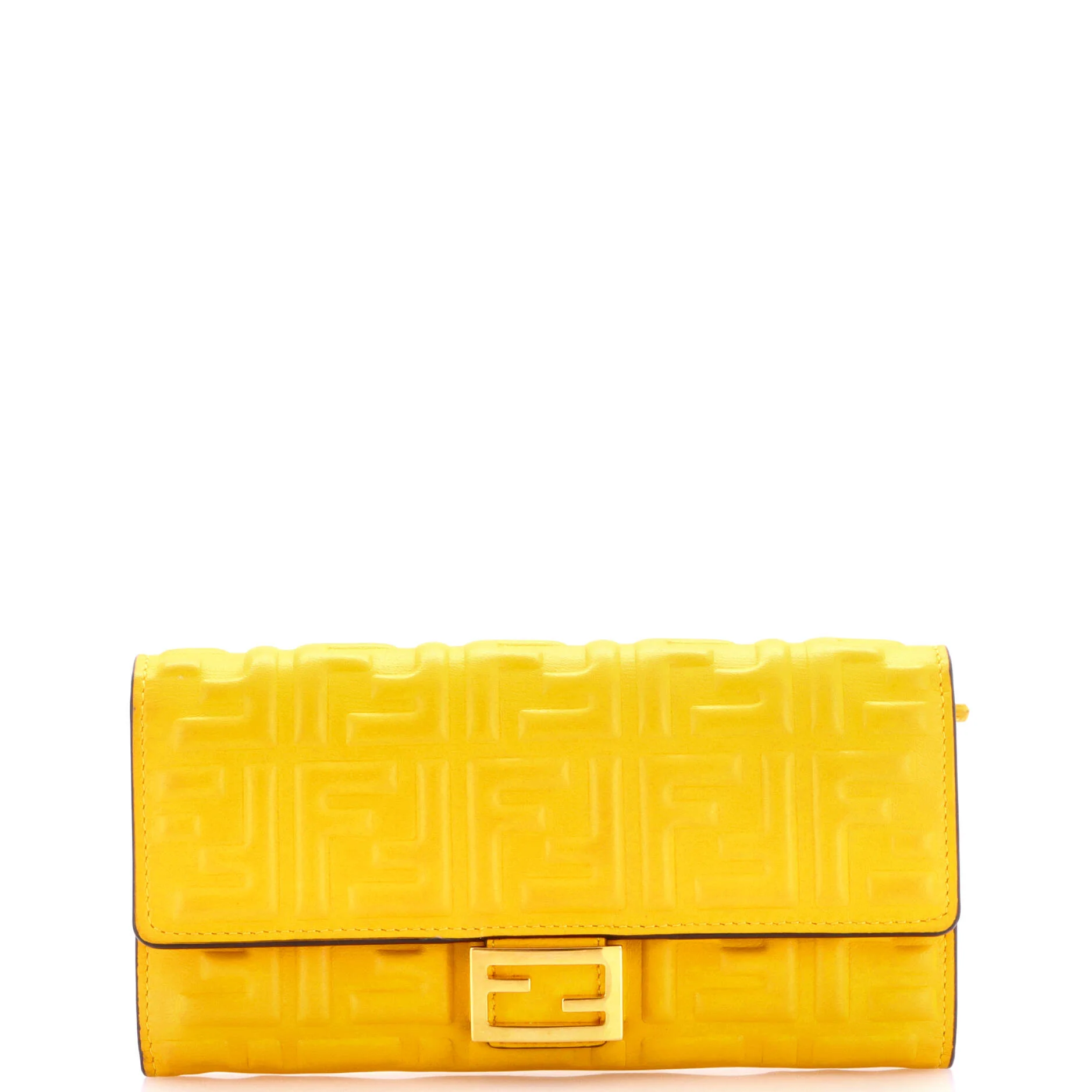 Baguette Continental Wallet Zucca Embossed Leather