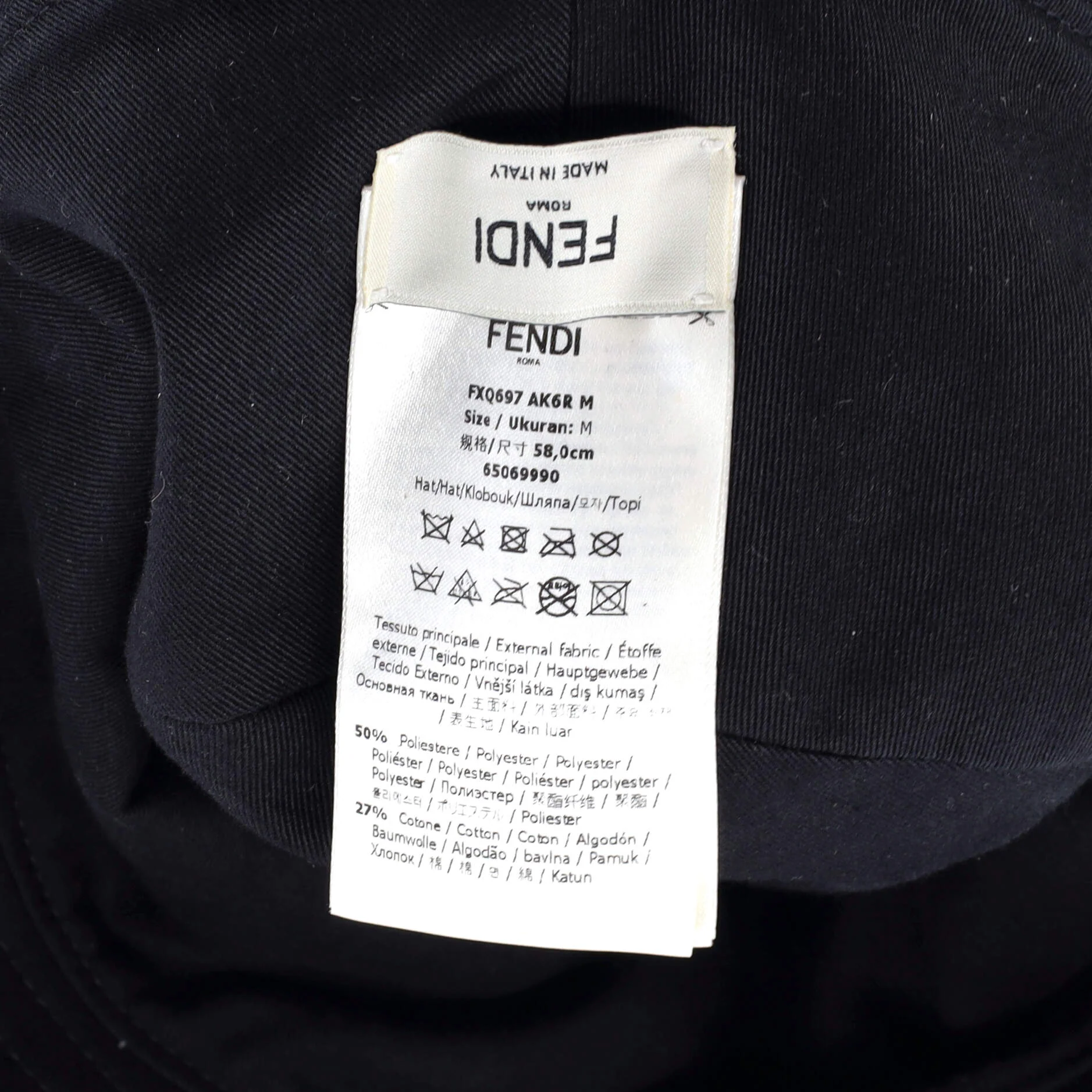 Reversible Bucket Hat Zucca Canvas and Cotton - Image 6