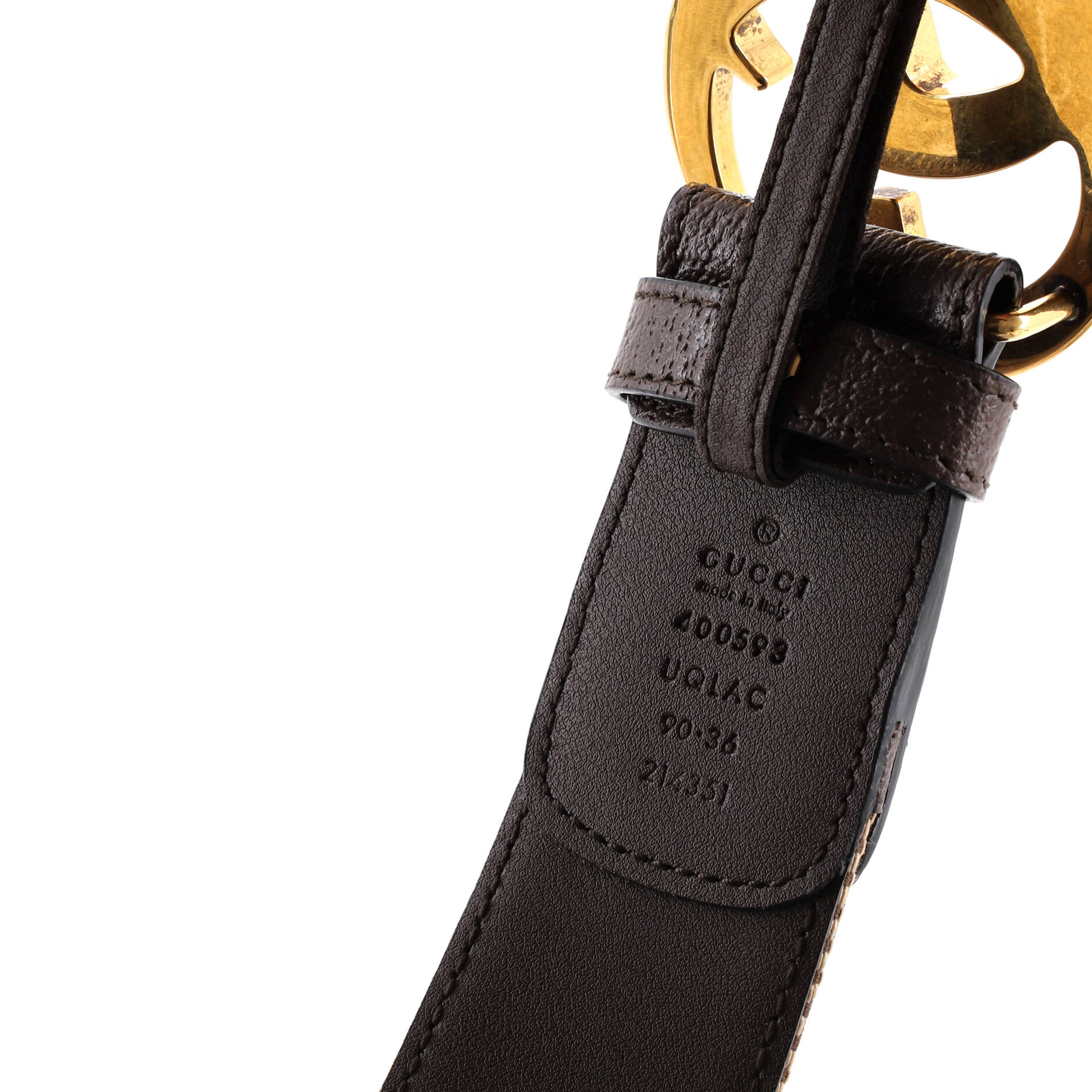 GG Marmont Belt Jumbo GG Canvas and Leather Wide - Image 3