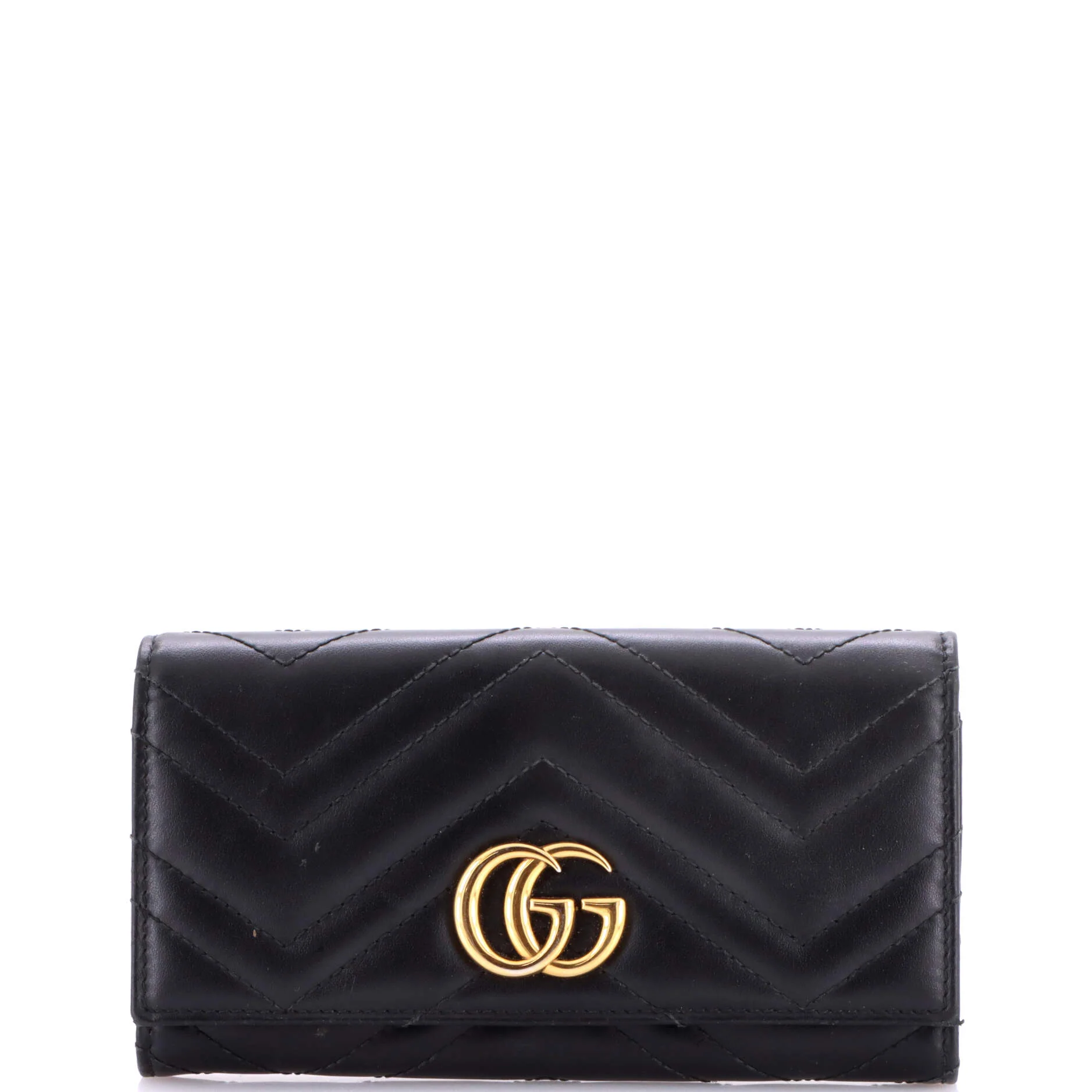 GG Marmont Continental Wallet Matelasse Leather