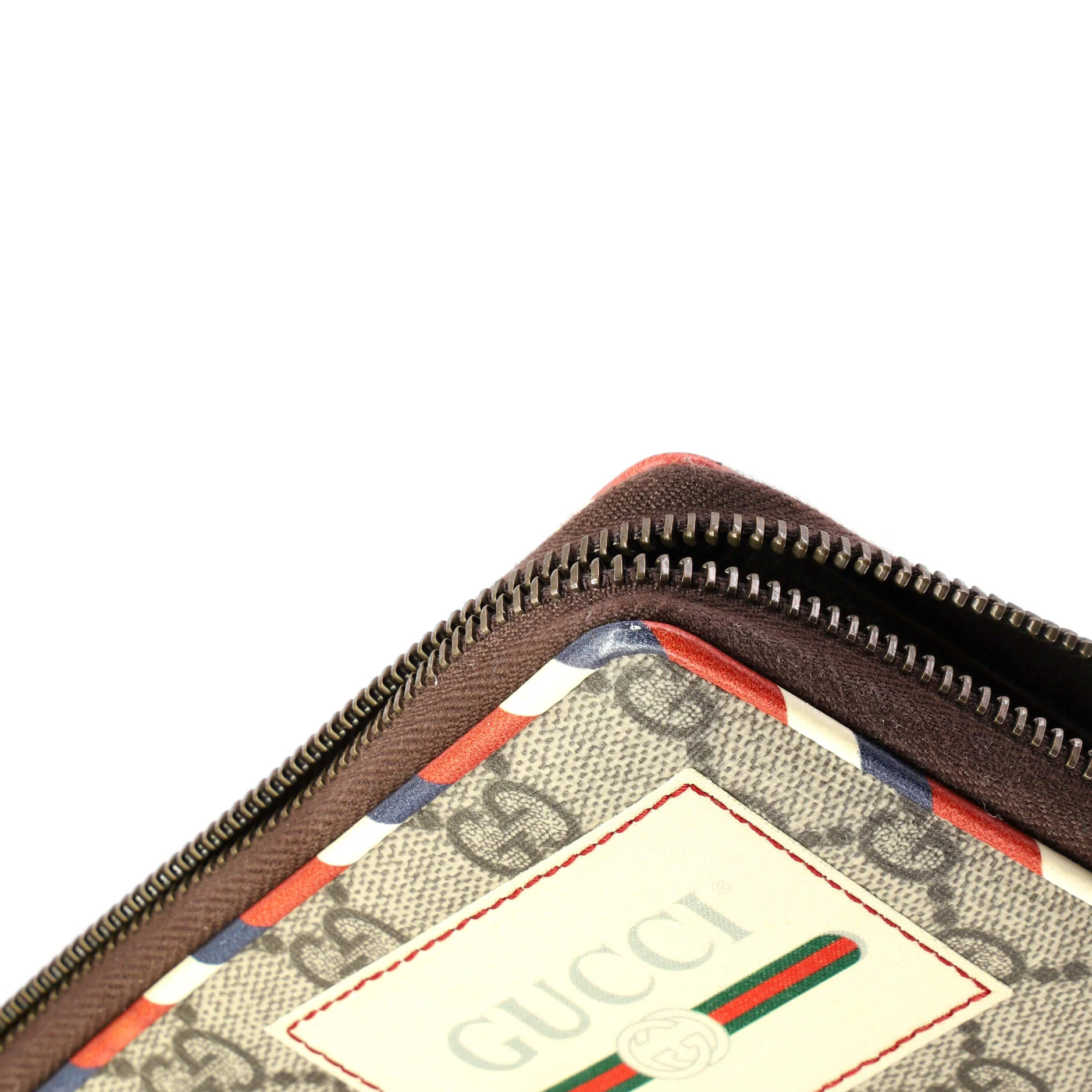 Zip Around Wallet Printed GG Coated Canvas - Image 6