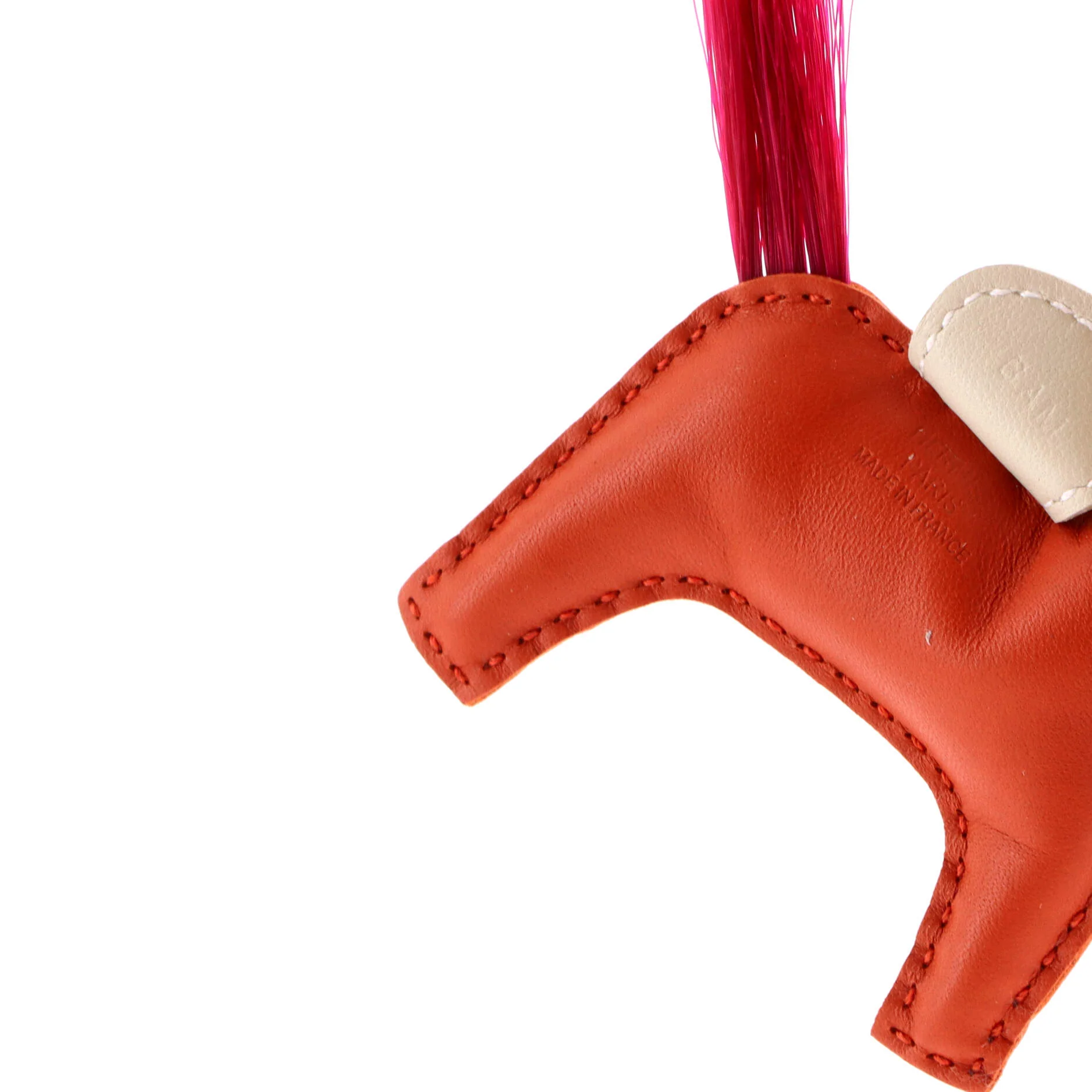 GriGri Rodeo Bag Charm Leather with Horse Hair PM - Image 4