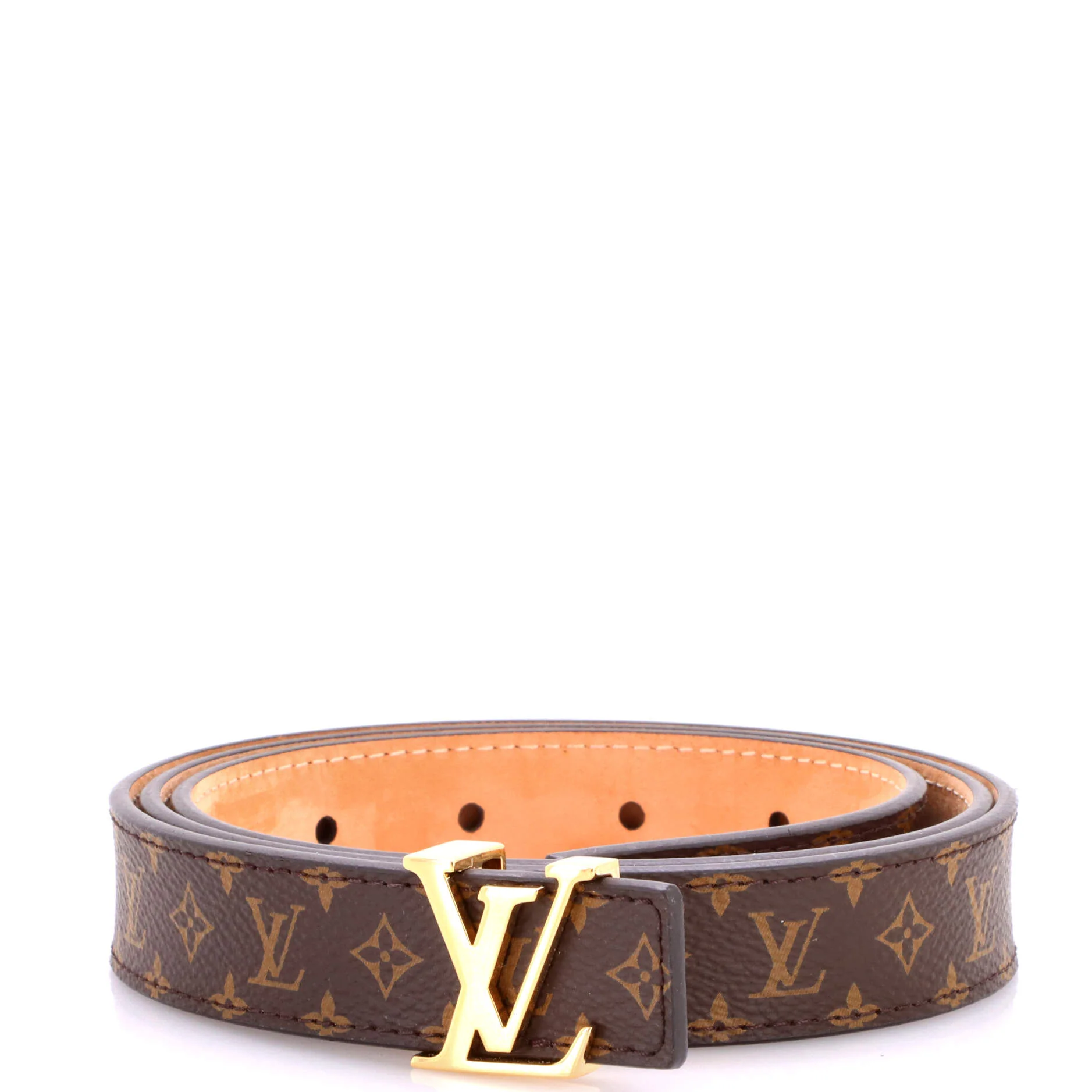 LV Initiales Belt Monogram Canvas Thin 95