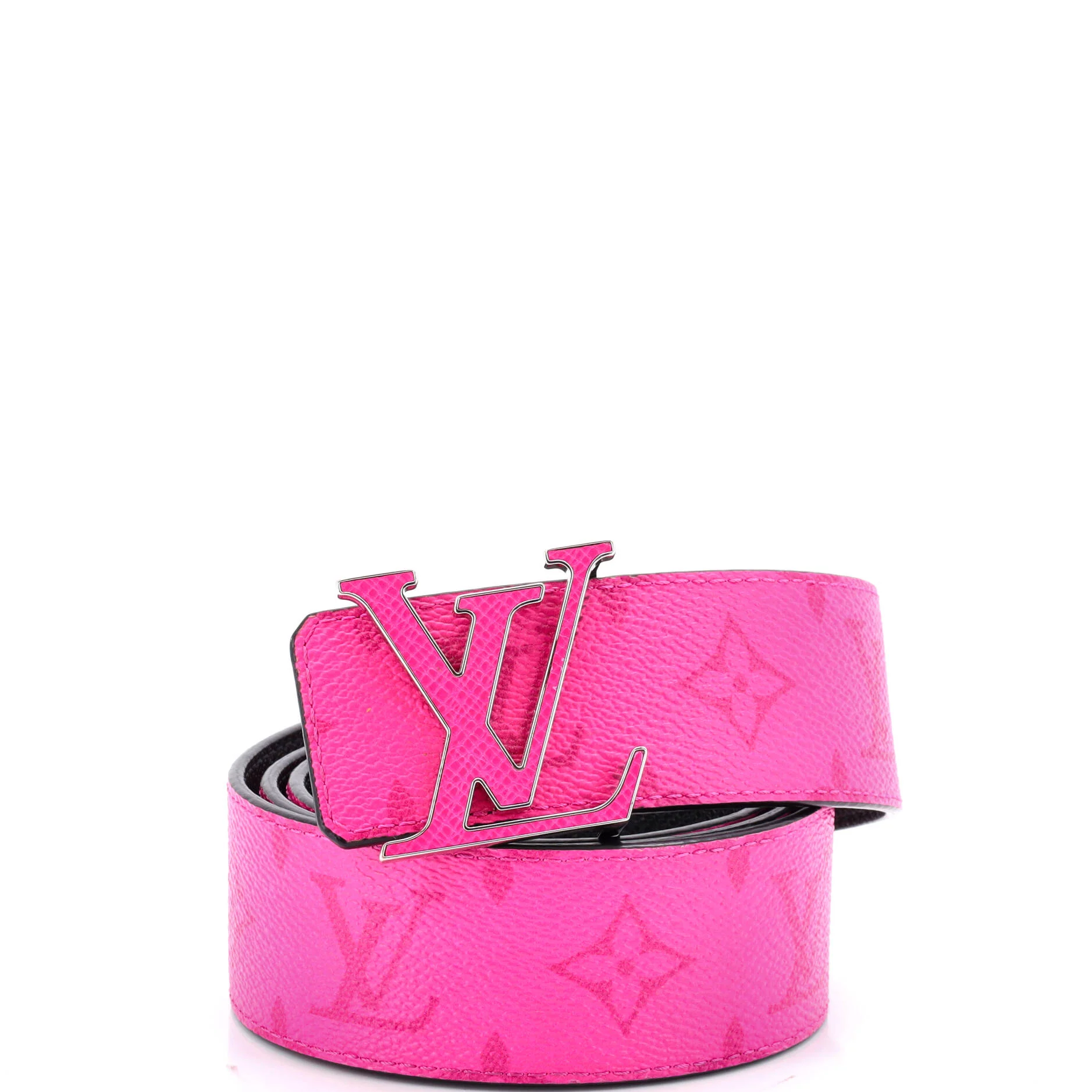 LV Initiales Reversible Belt Monogram Taigarama Wide