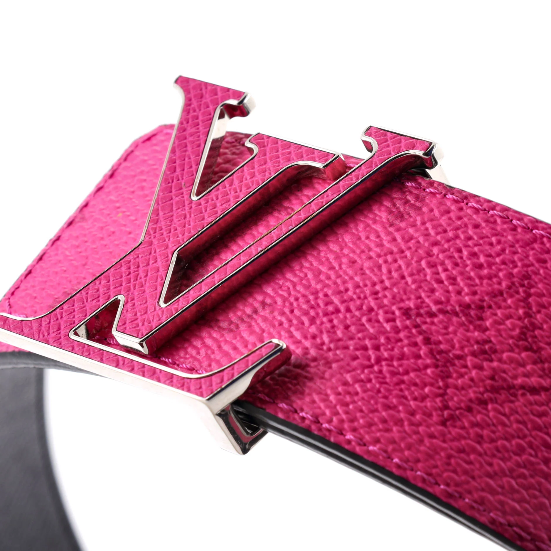 LV Initiales Reversible Belt Monogram Taigarama Wide - Image 4