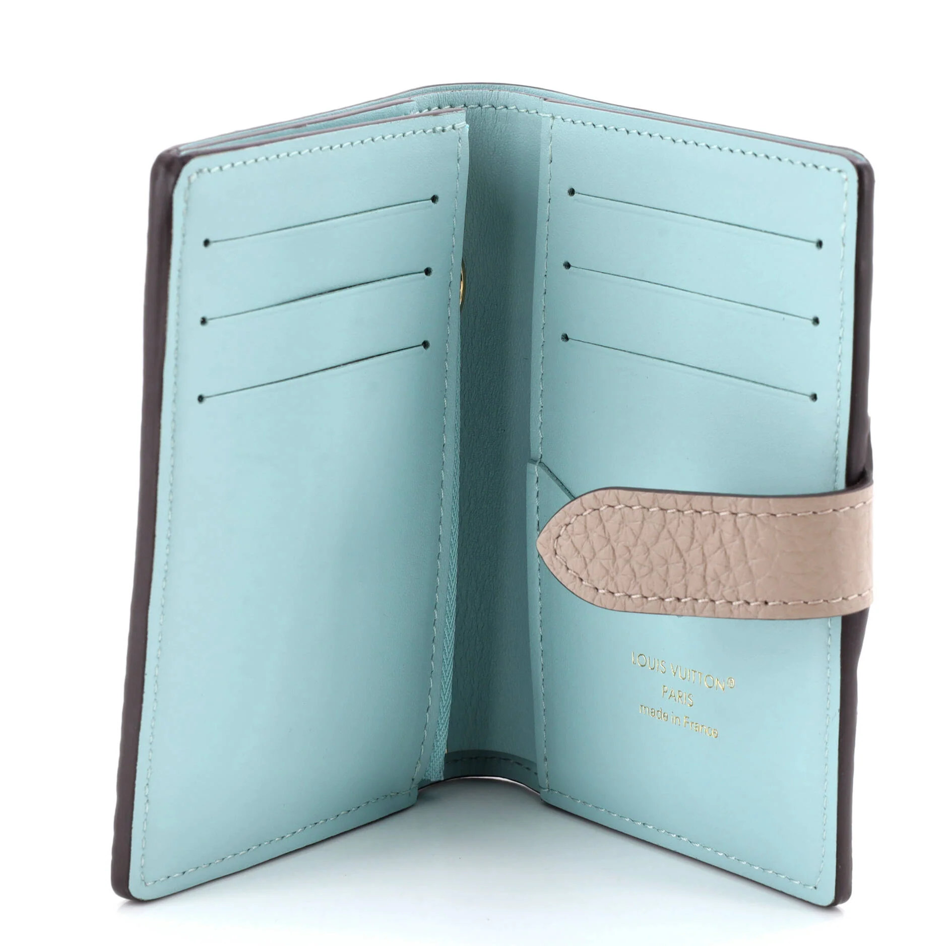 LV Vertical Wallet Taurillion Leather Compact - Image 5