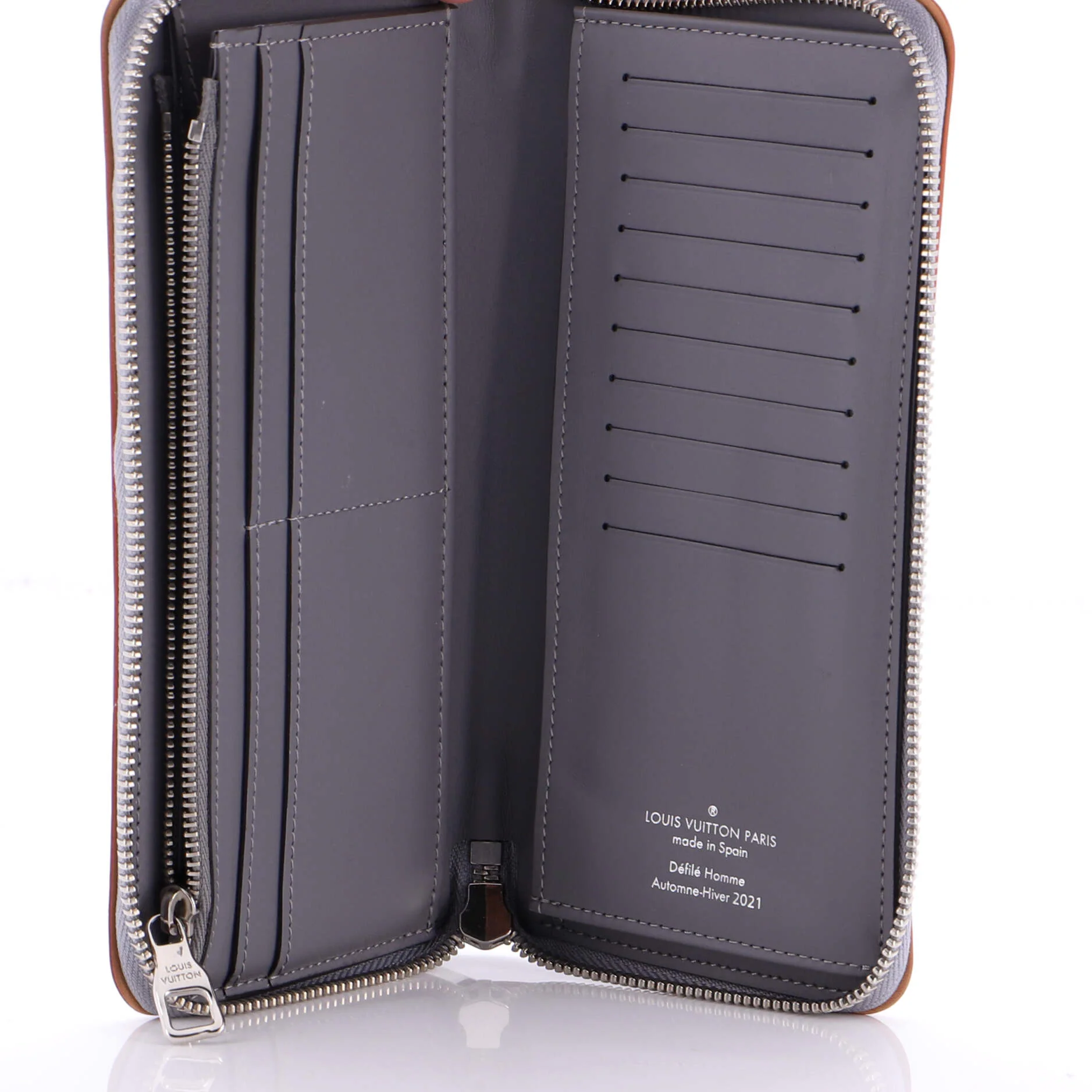 Zippy Wallet Monogram Mirror Coated Canvas Vertical - Image 5