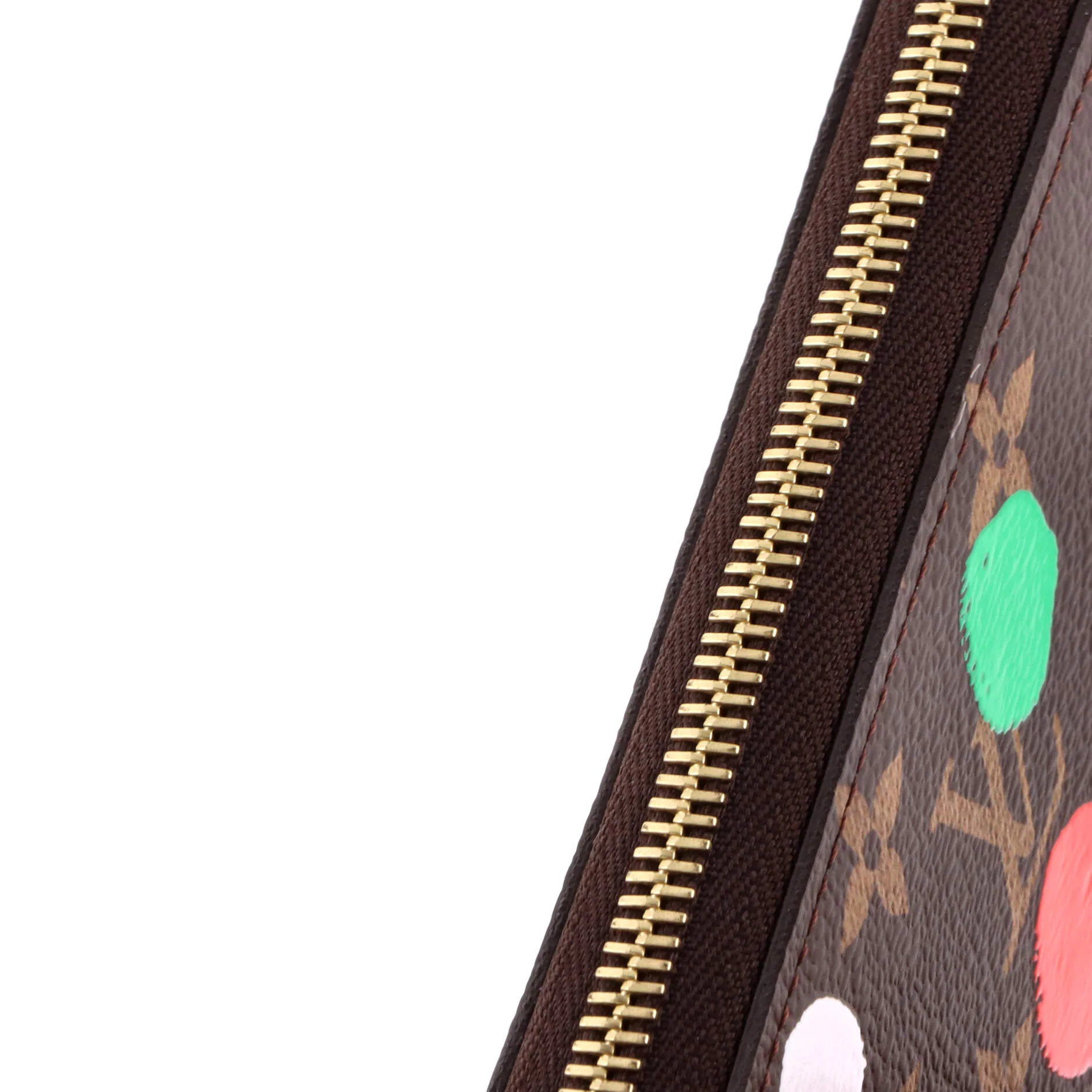 Zippy Wallet Yayoi Kusama Painted Dots Monogram Canvas - Image 6