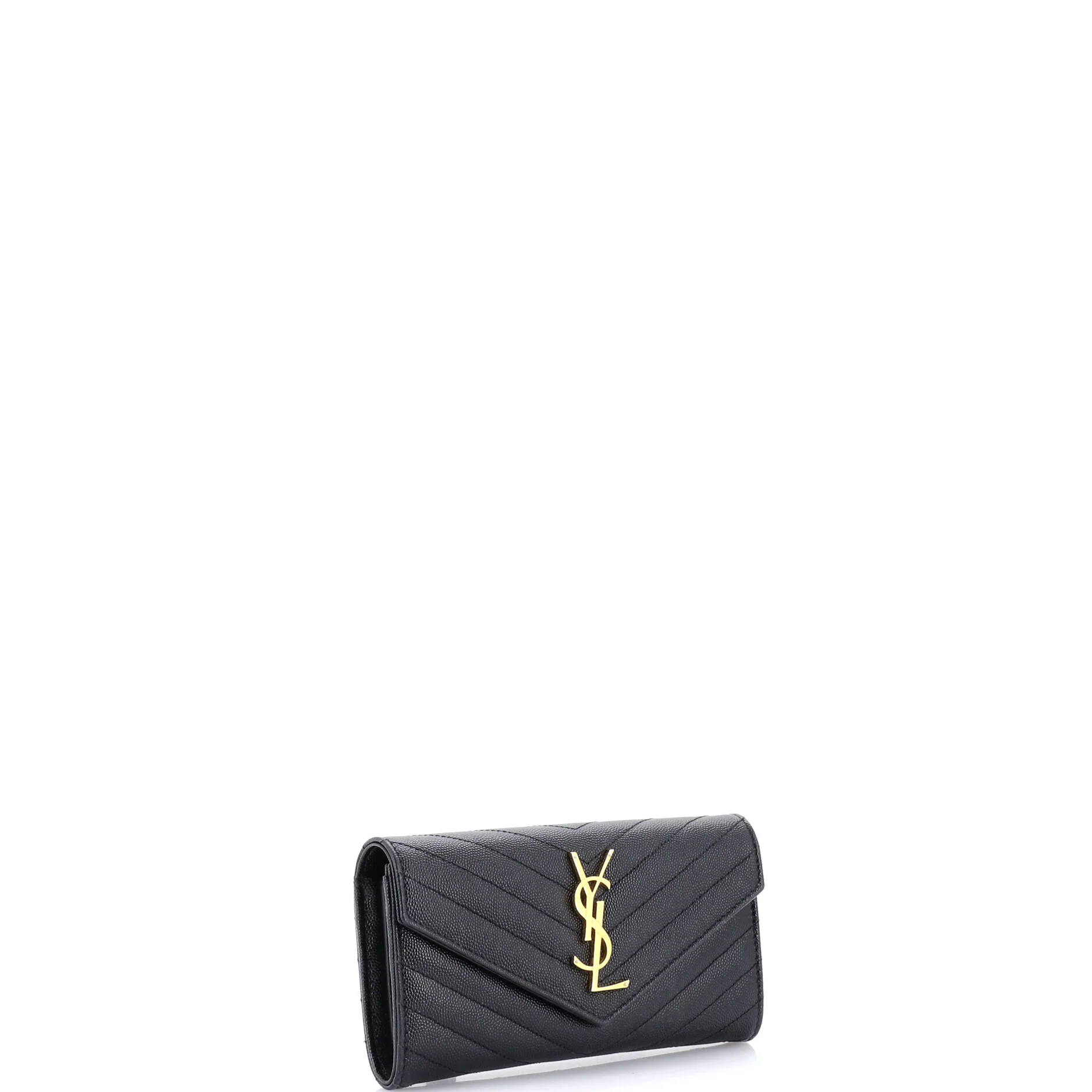 Classic Monogram Flap Wallet Matelasse Chevron Leather Large - Image 2
