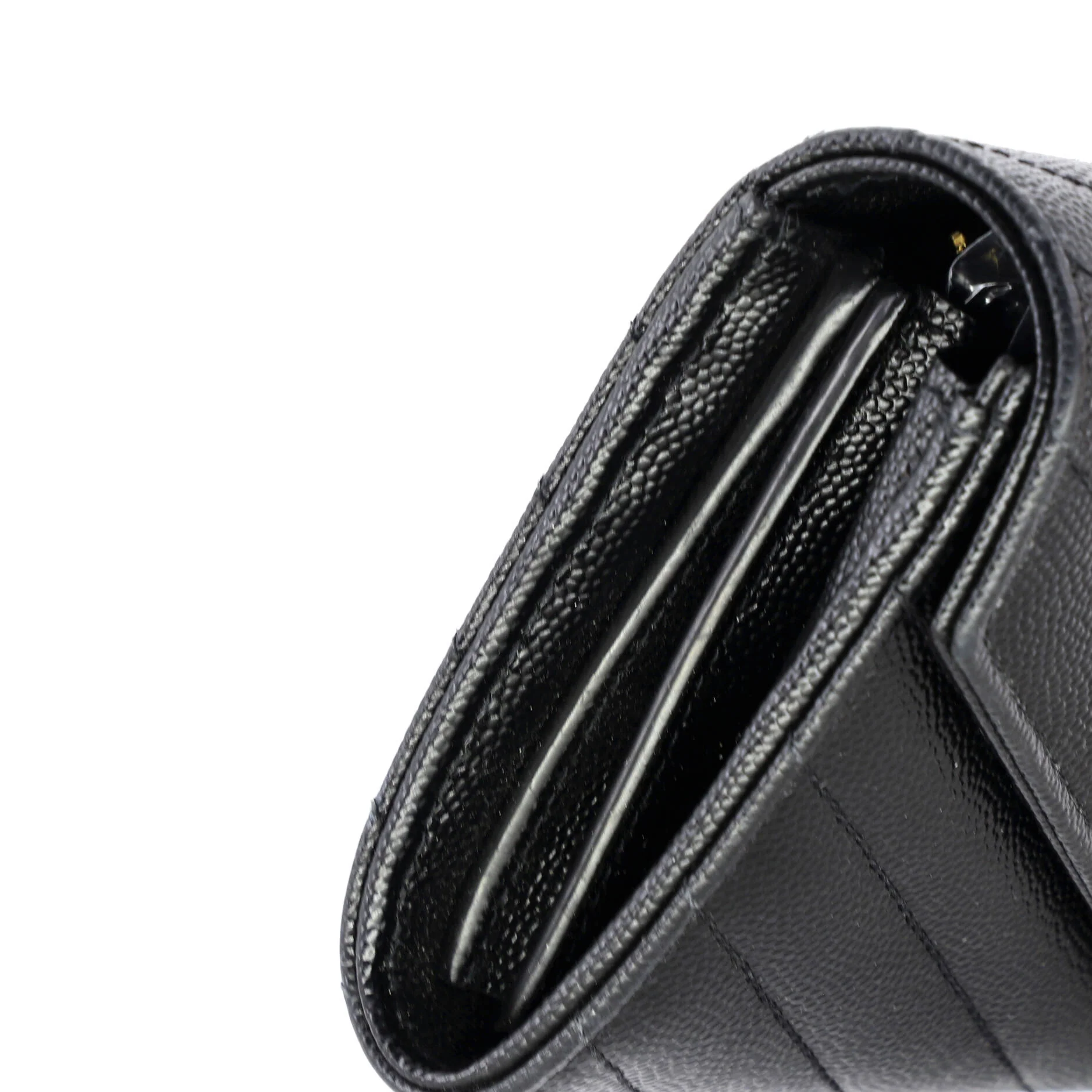 Classic Monogram Flap Wallet Matelasse Chevron Leather Large - Image 8