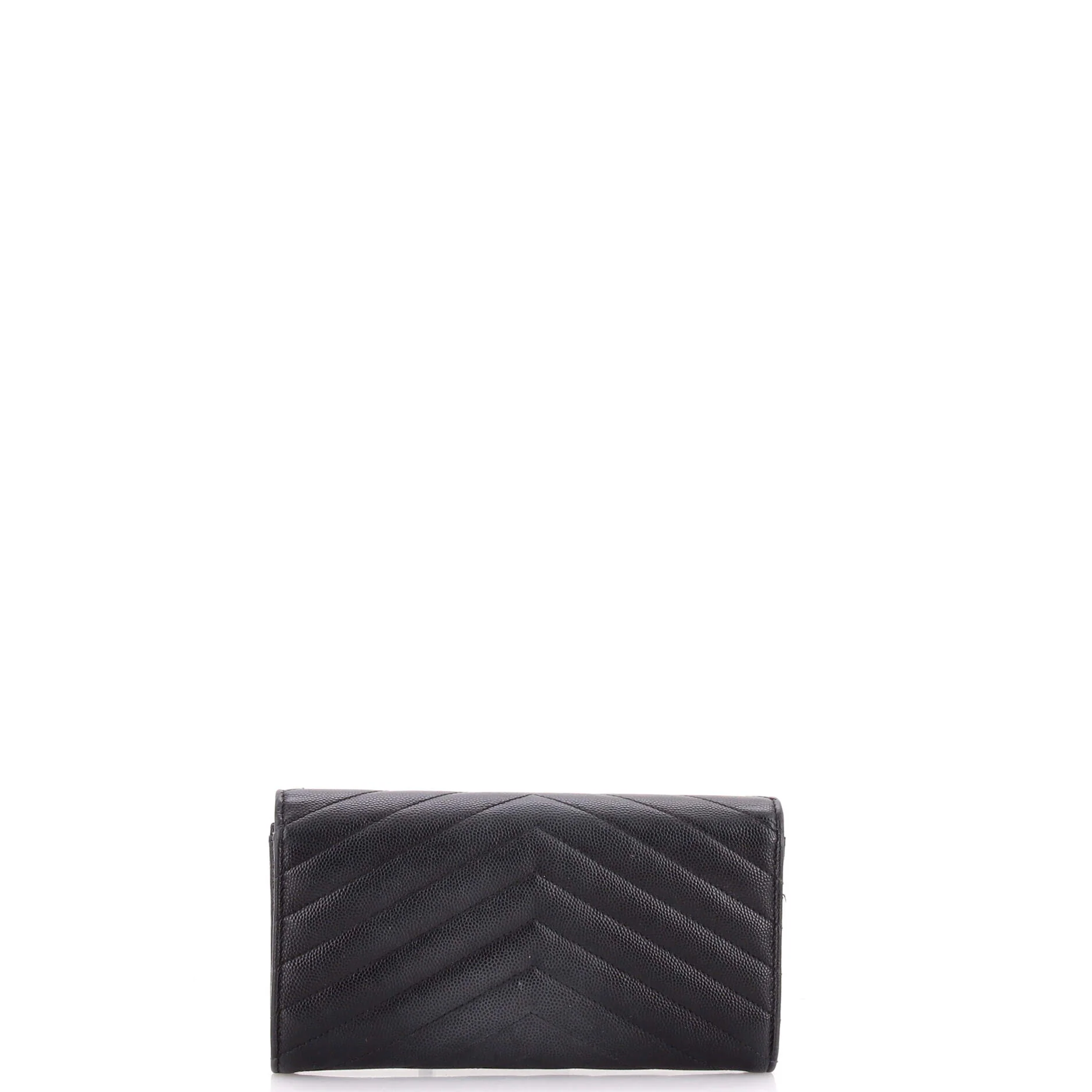Classic Monogram Flap Wallet Matelasse Chevron Leather Large - Image 3
