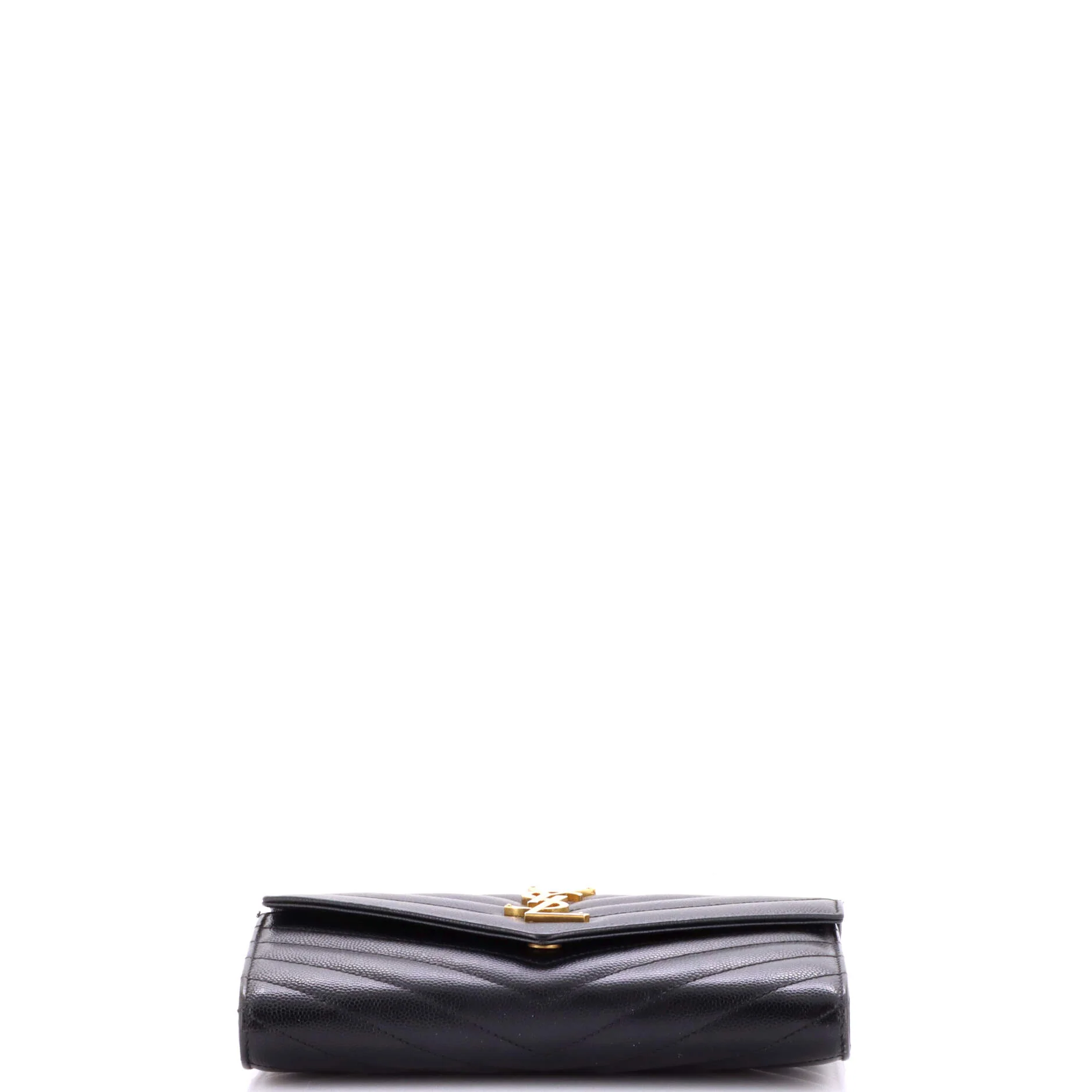 Classic Monogram Flap Wallet Matelasse Chevron Leather Large - Image 4