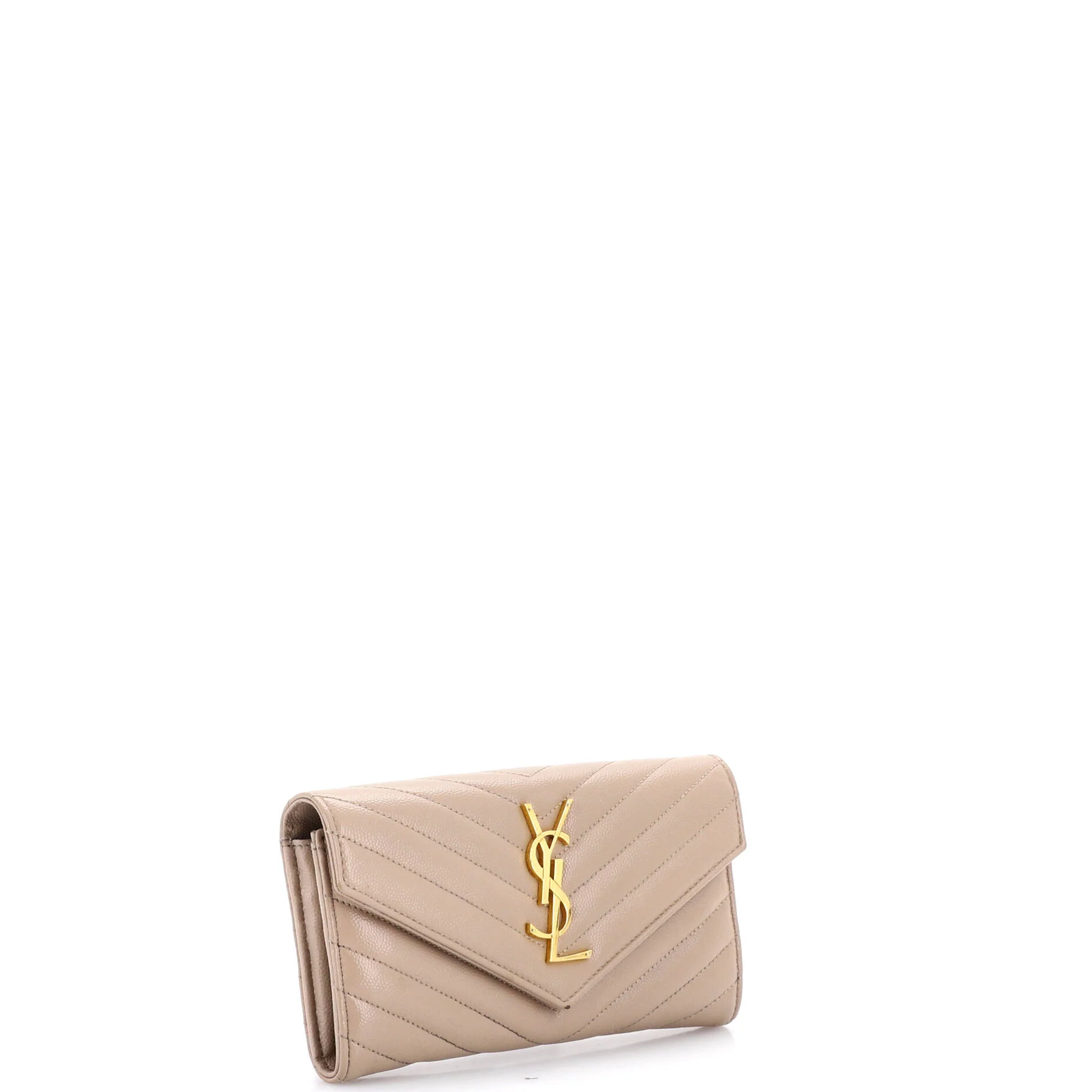 Classic Monogram Flap Wallet Matelasse Chevron Leather Large - Image 2