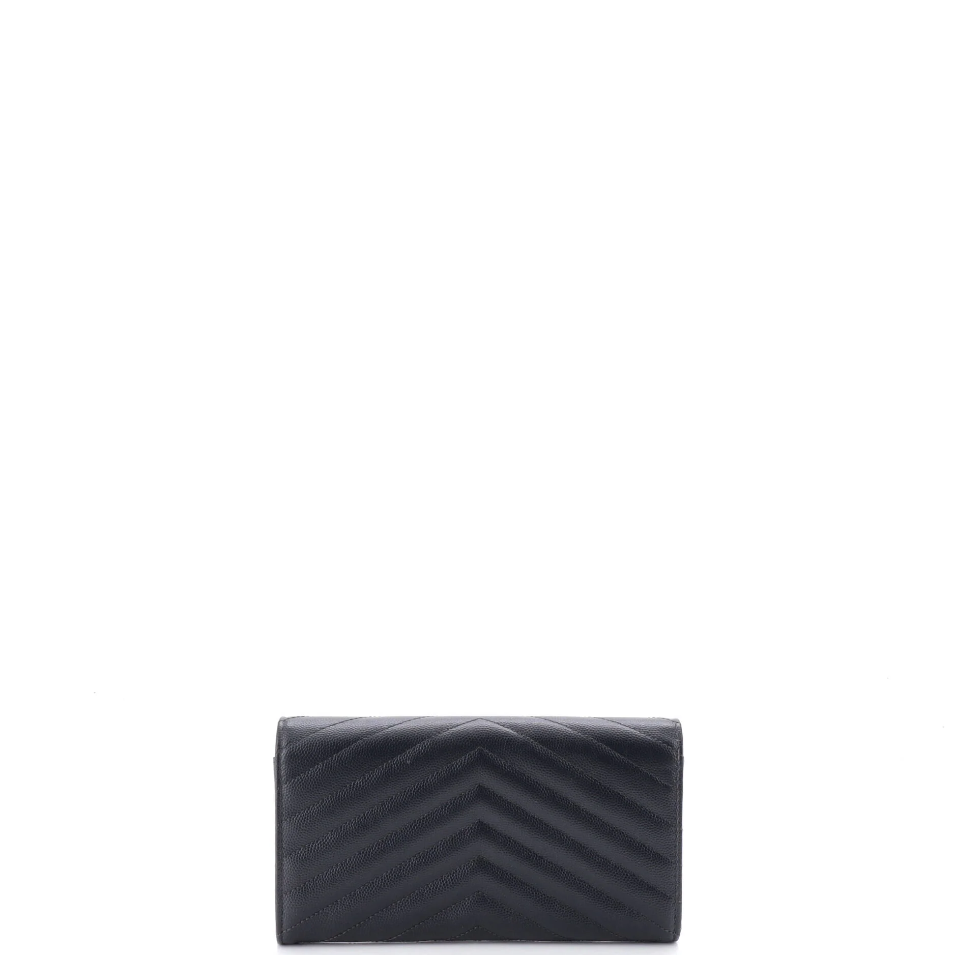 Classic Monogram Flap Wallet Matelasse Chevron Leather Large - Image 3