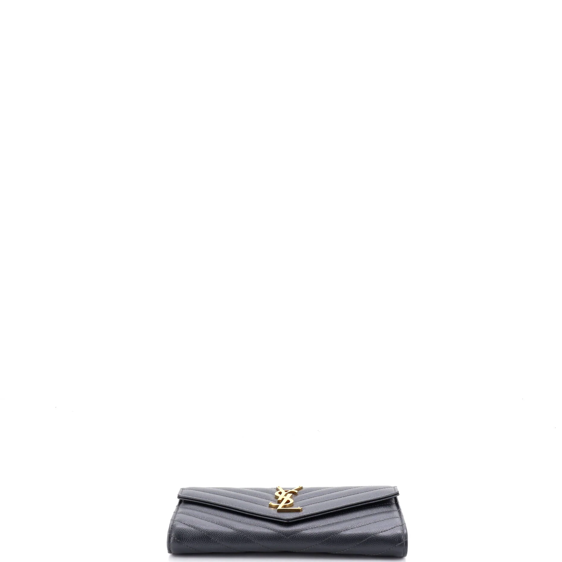 Classic Monogram Flap Wallet Matelasse Chevron Leather Large - Image 4
