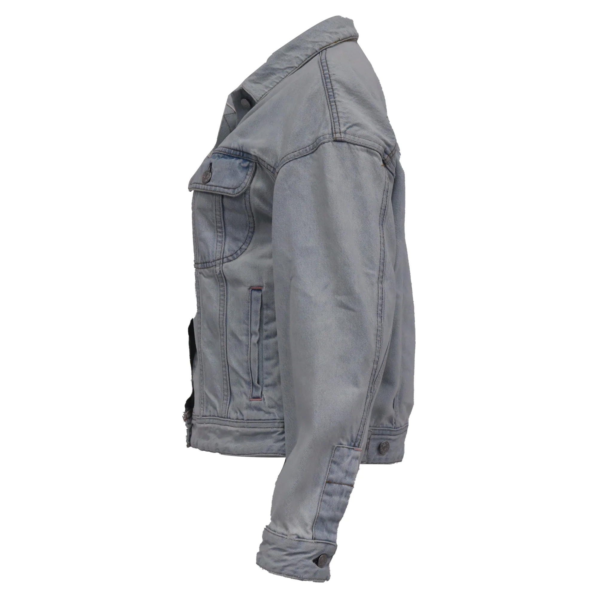 Women's Acne Studios Button-Down Jacket in Bluer Cotton Denim - Image 4