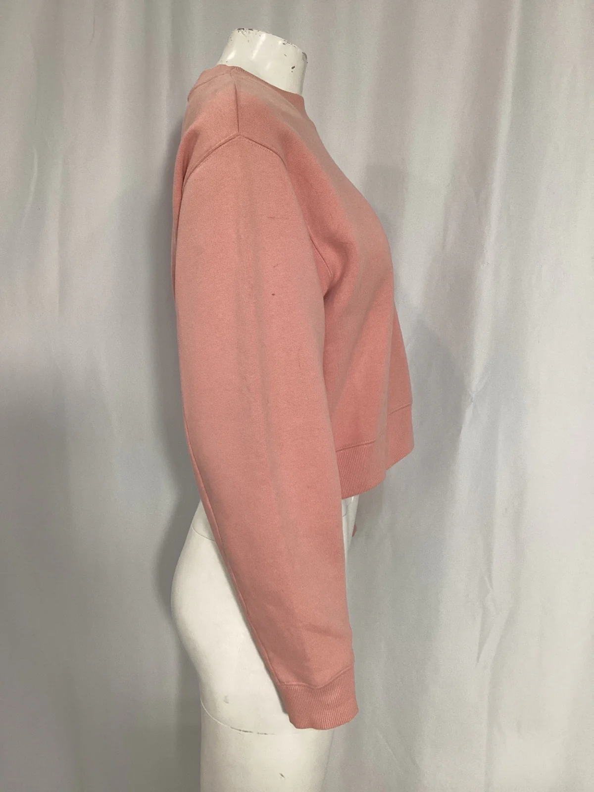 Women's Acne Studios Crewneck Sweater in Pink Cotton - Image 9