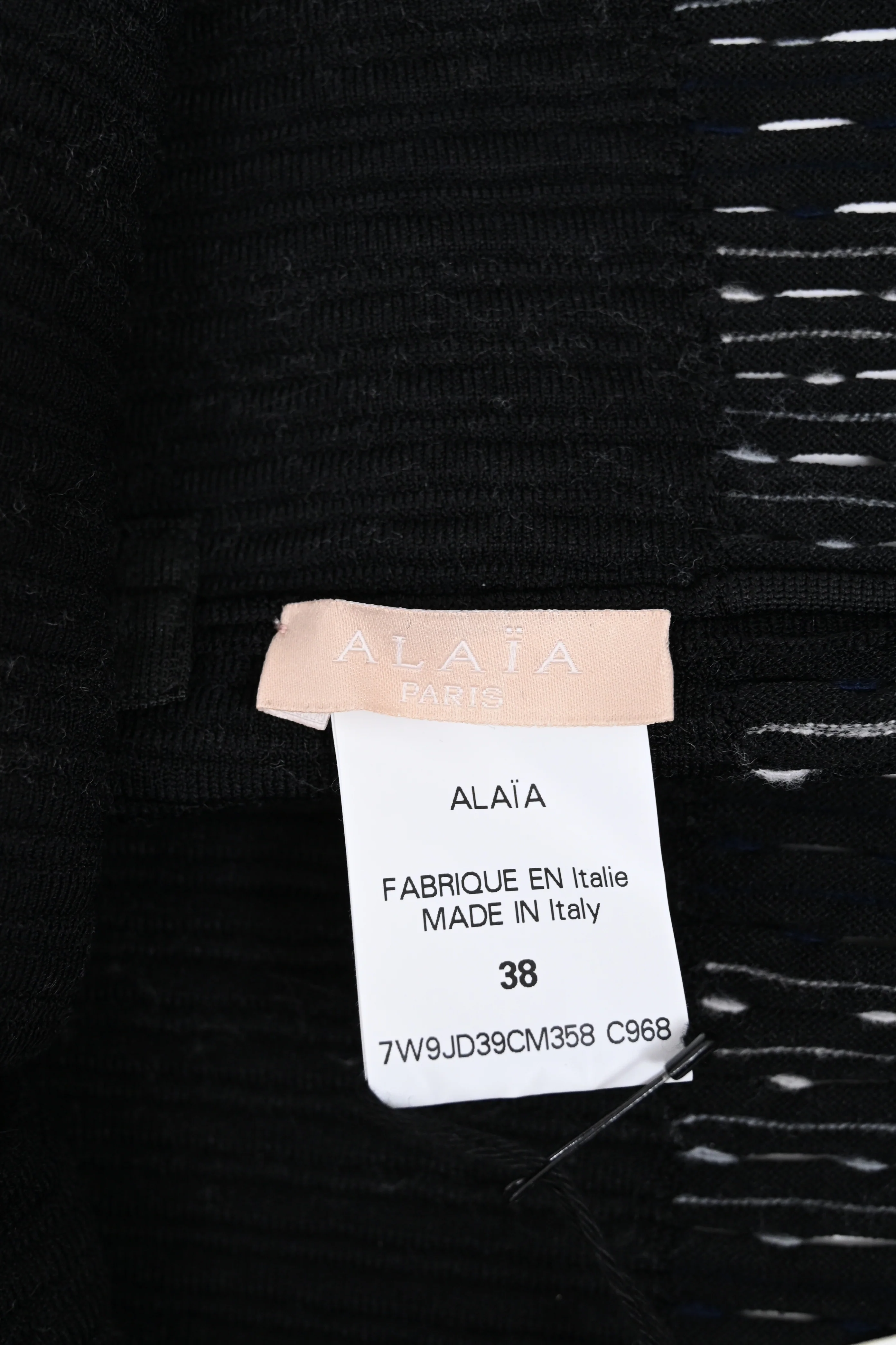 Women's Alaïa Fringed Skirt in Black Viscose - Image 8