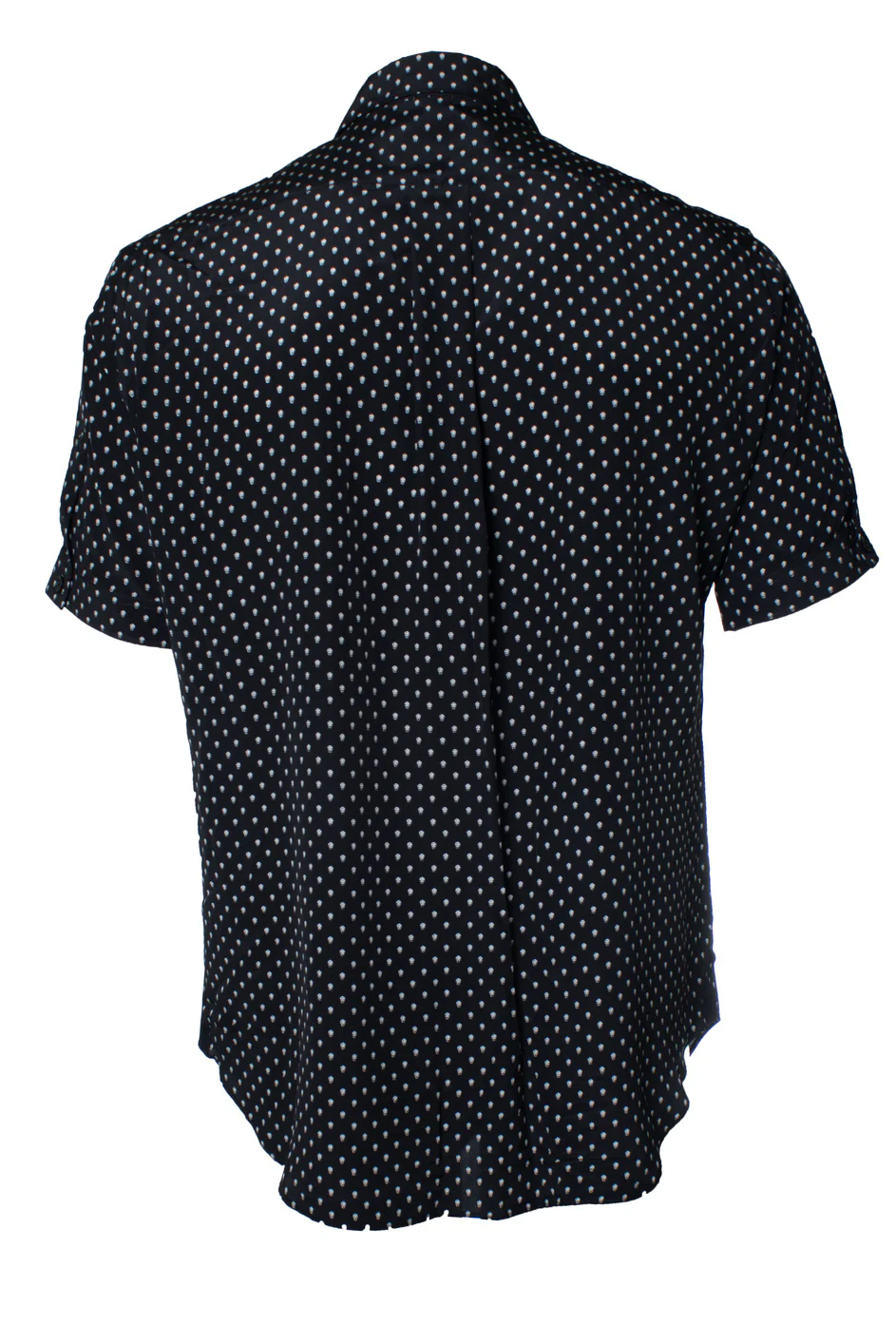 Men's Alexander McQueen, Black skull printed silk shirt - Image 2