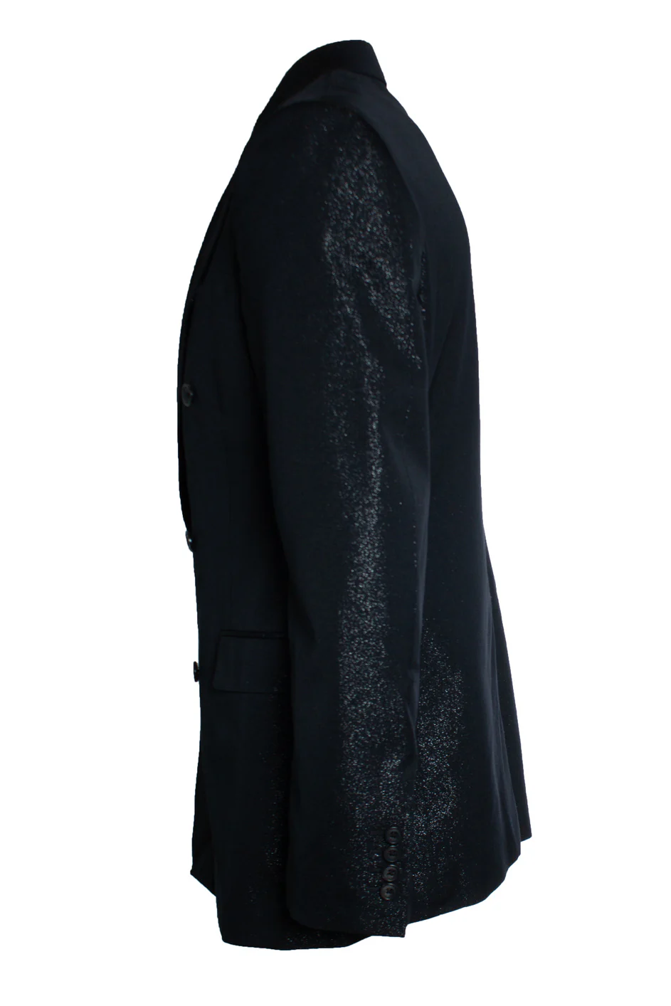 Men's Alexander McQueen, double breasted glitter blazer - Image 4