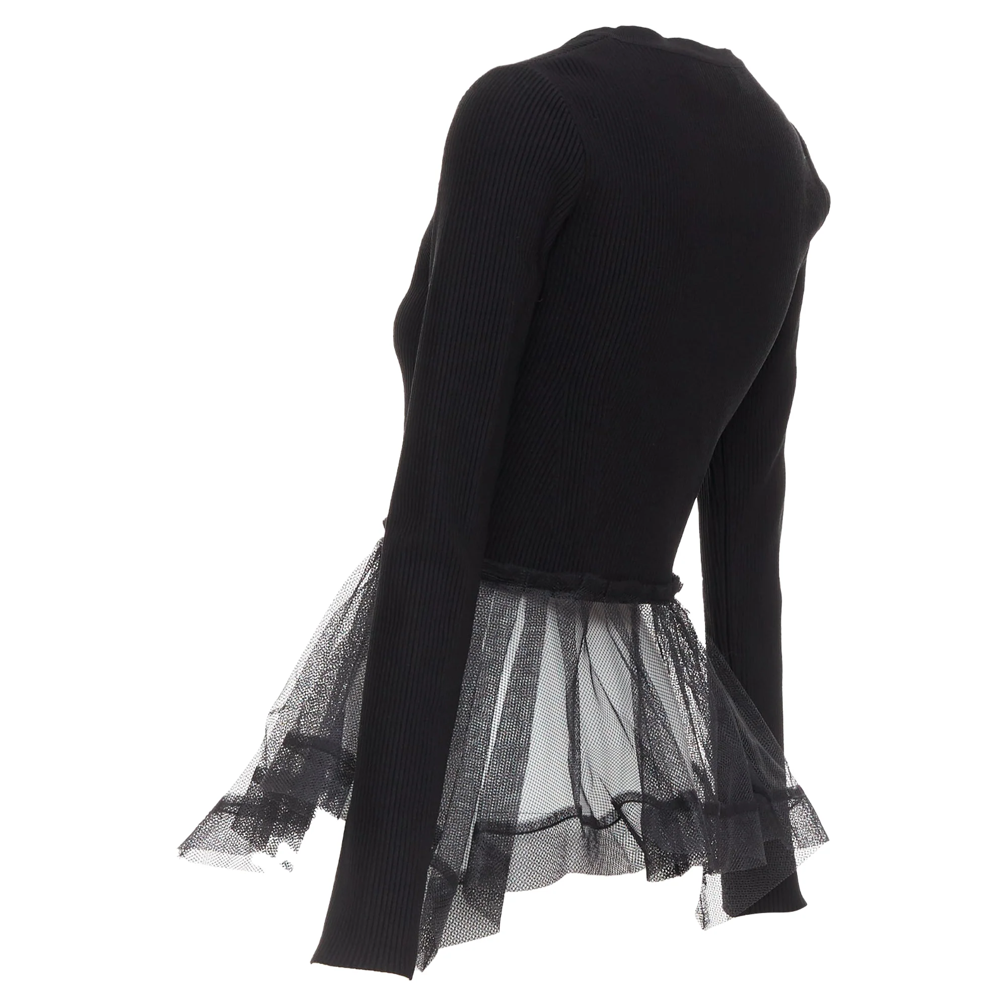 Women's Alexander Mcqueen 2023 Tulle Peplum Cardigan - Image 6