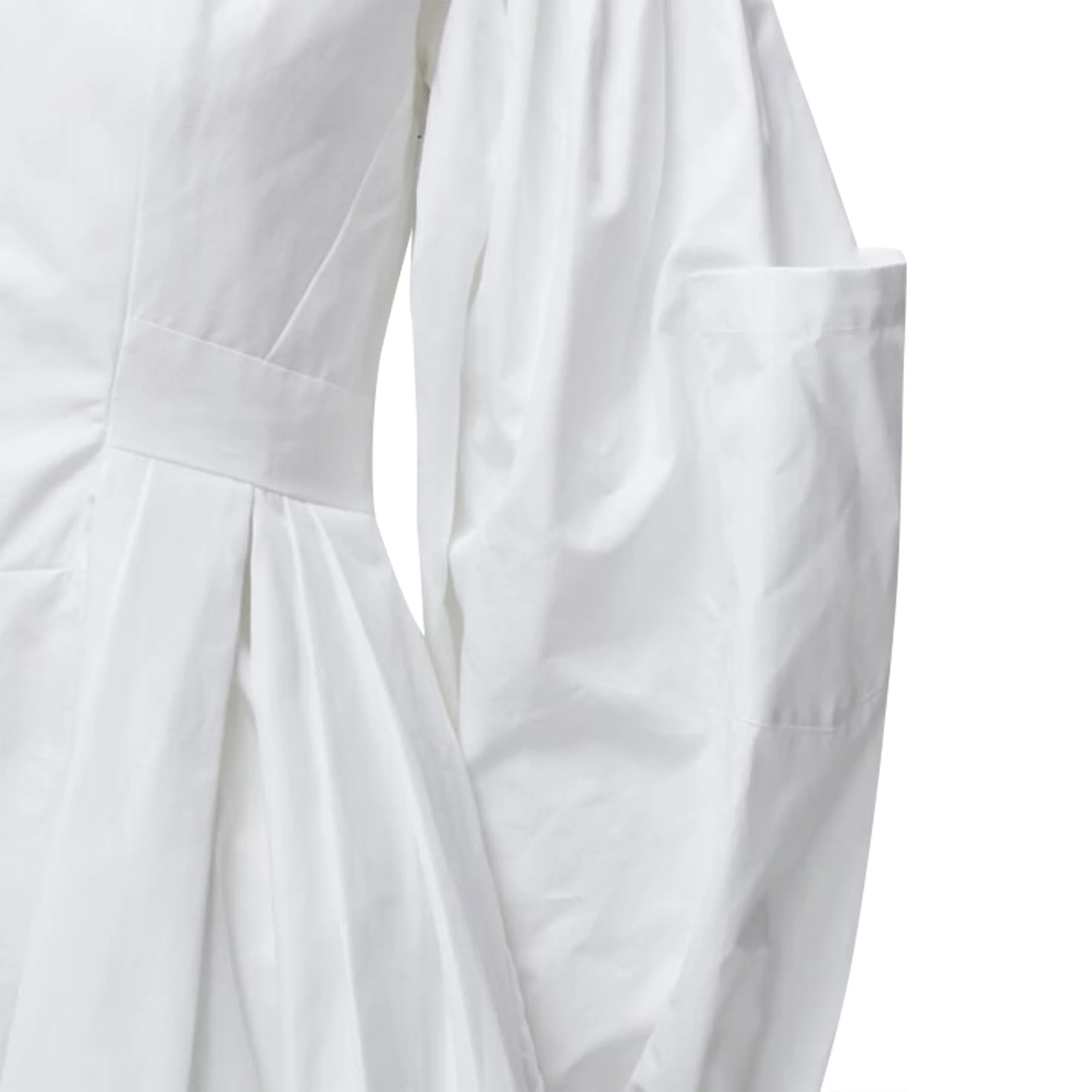 Women's Alexander McQueen cotton zip puff sleeve dress - Image 2