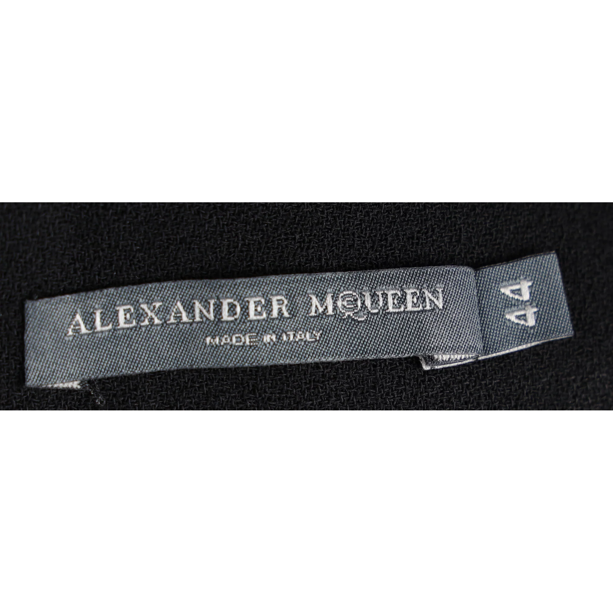 Women's Alexander Mcqueen High-Rise Flared Trousers in Black Wool - Image 10