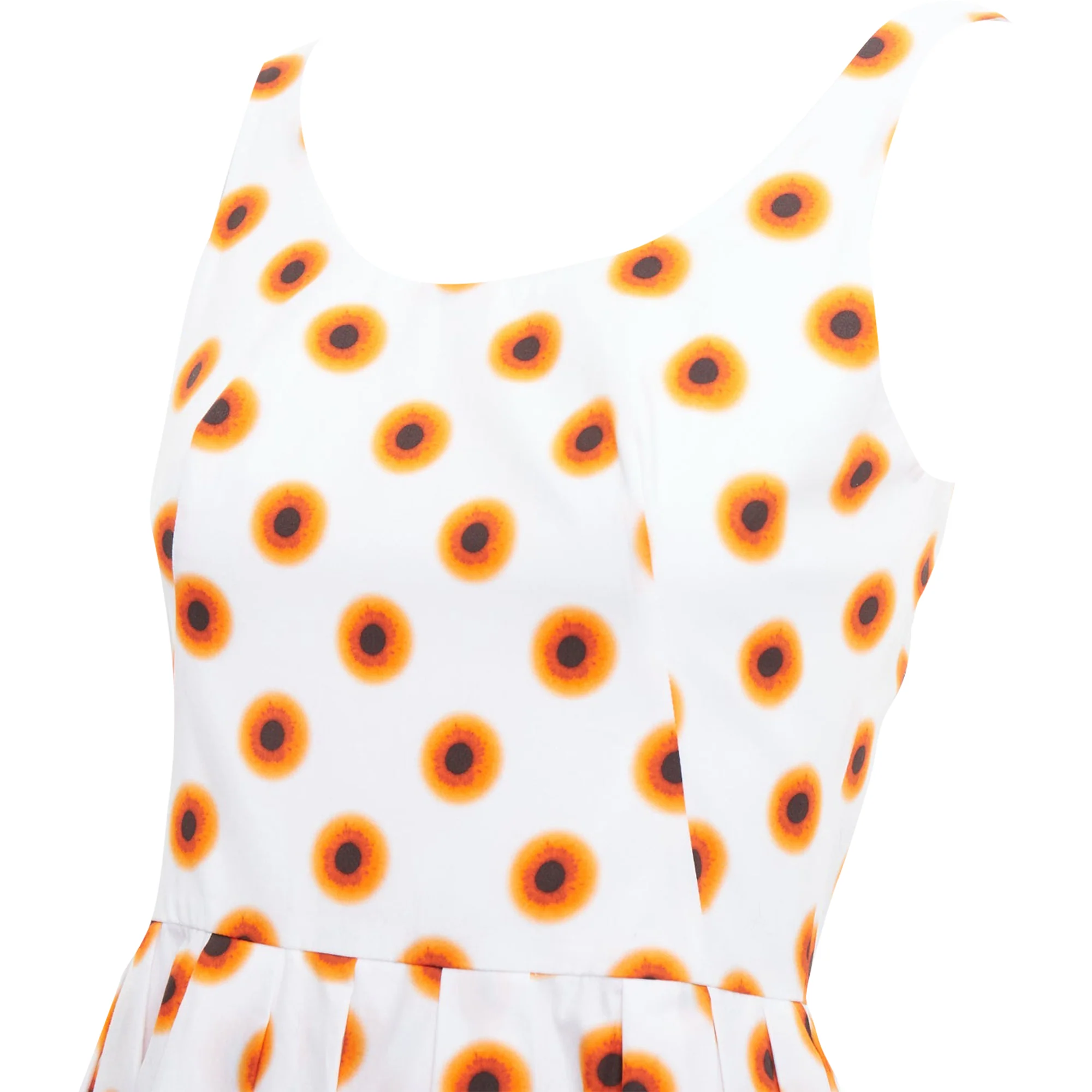 Women's Alexander McQueen Iris paint polka dot asymmetric dress - Image 2
