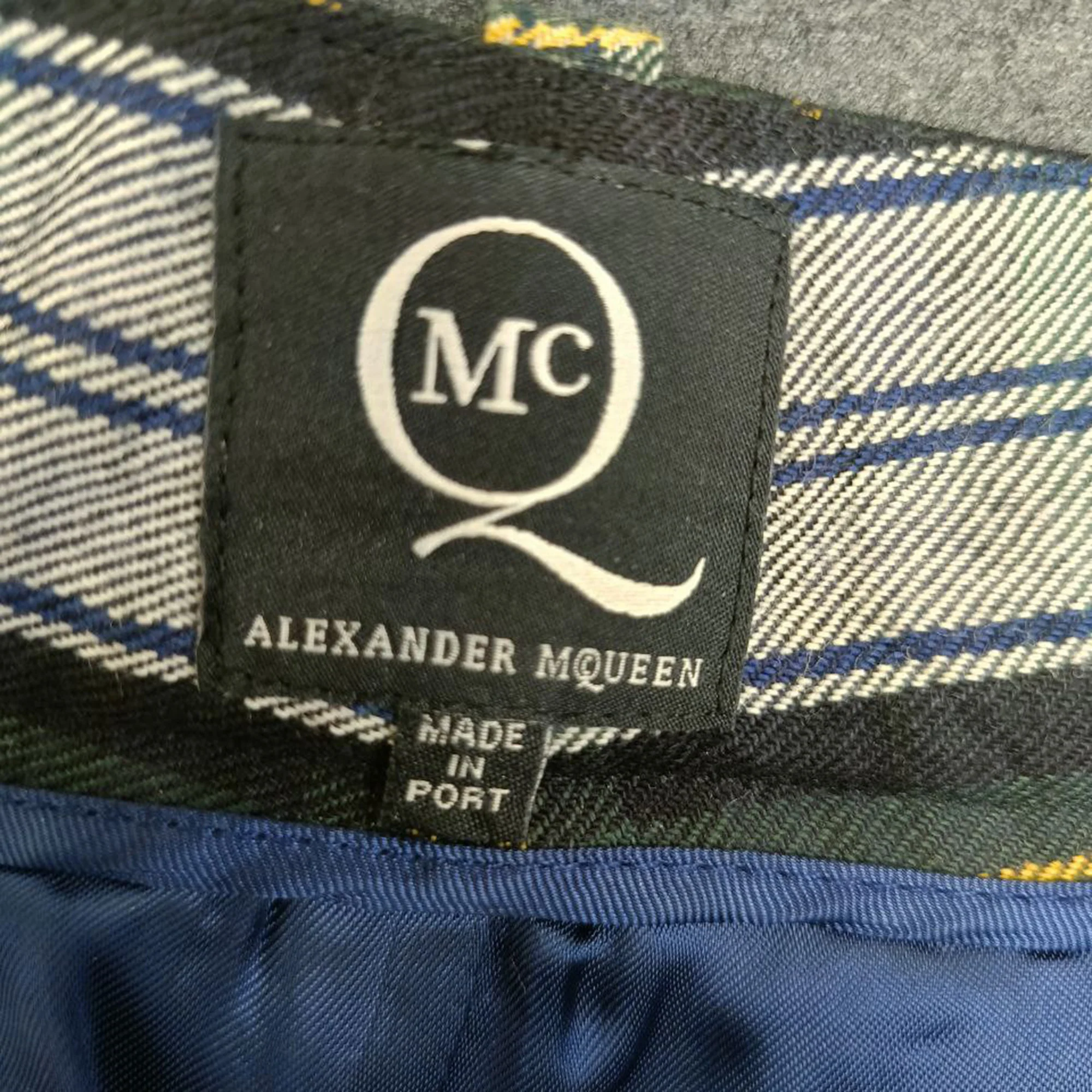 Women's Alexander Mcqueen McQ Plaid Mini Skirt in Multicolor Wool - Image 4