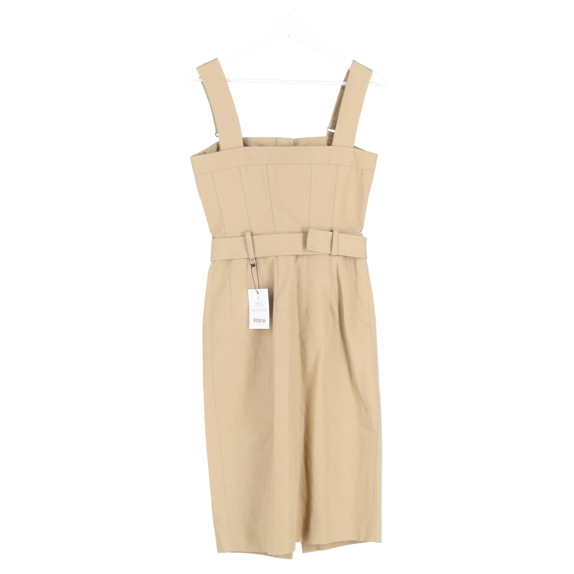 Women's Alexander McQueen Midi Dress in Beige Cotton - Image 5