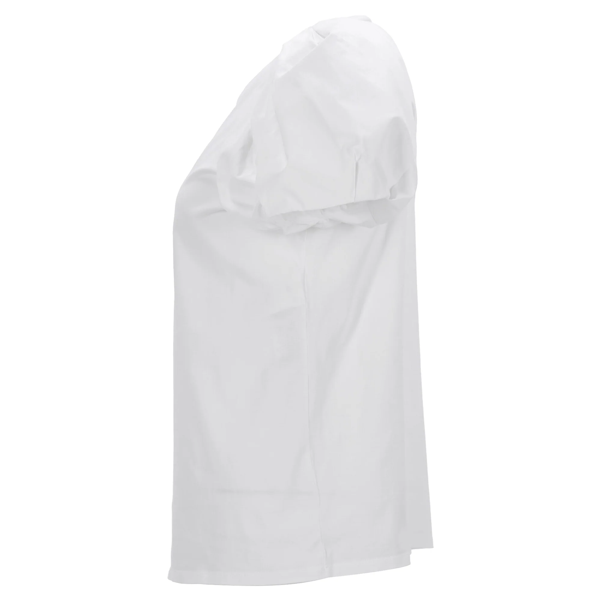 Women's Alexander McQueen Puff Sleeve T-shirt in White Cotton - Image 2