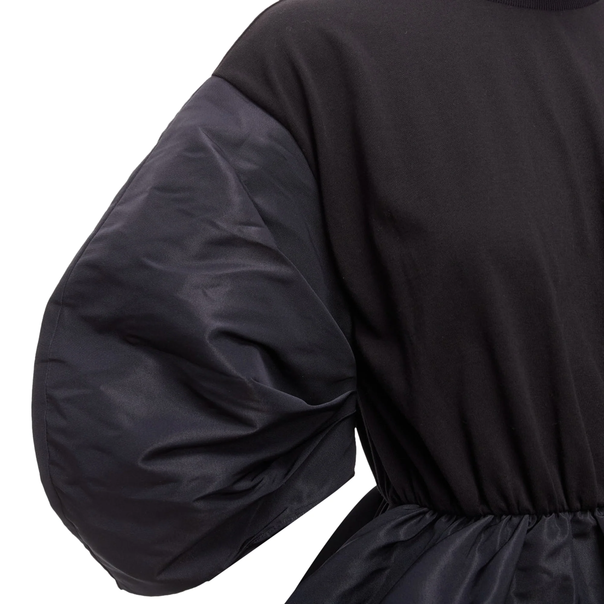 Women's Alexander Mcqueen Round Puff Sleeve Peplum Contrast Top - Image 2