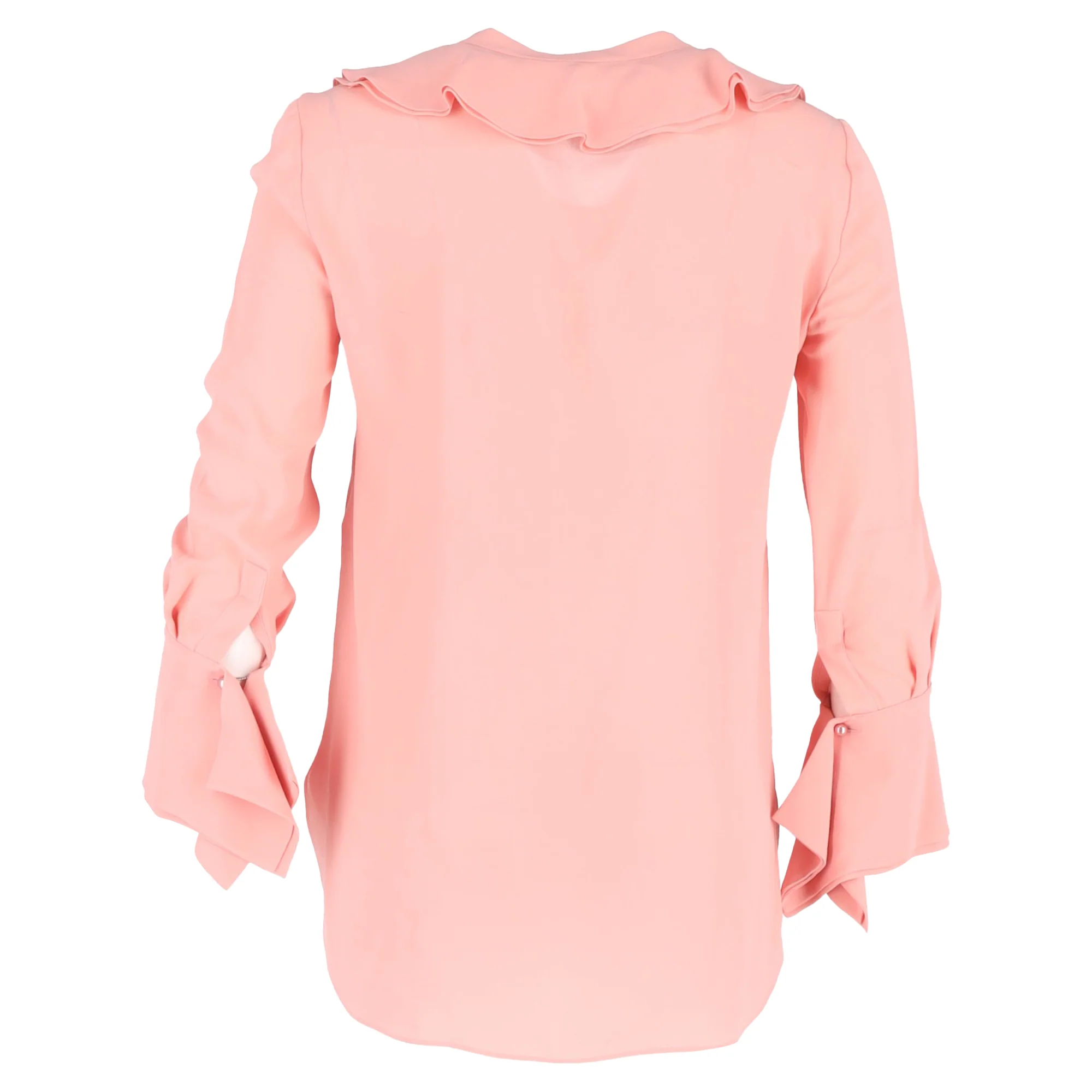 Women's Alexander McQueen Ruffled Shirt in Pink Polyester - Image 3
