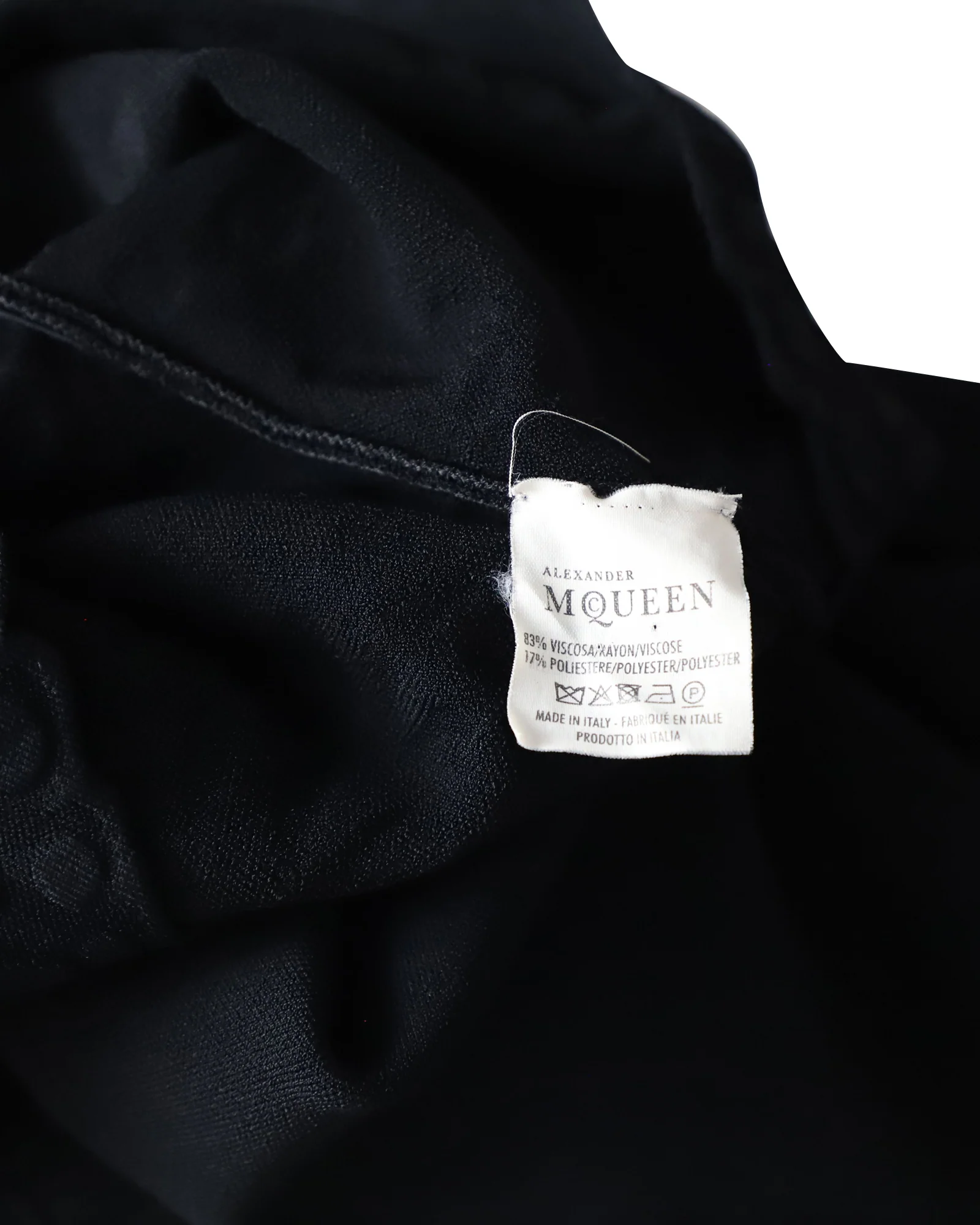 Women's Alexander McQueen Scalloped Hem Skirt and Top Set in Black Viscose - Image 8