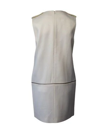 Women's Alexander McQueen Shift Dress in White Rayon - Image 3