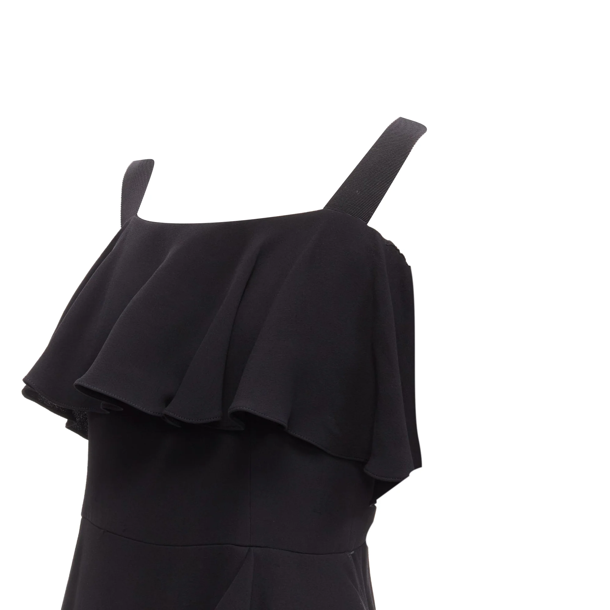 Women's Alexander McQueen silk asymmetric flutter cocktail dress - Image 2