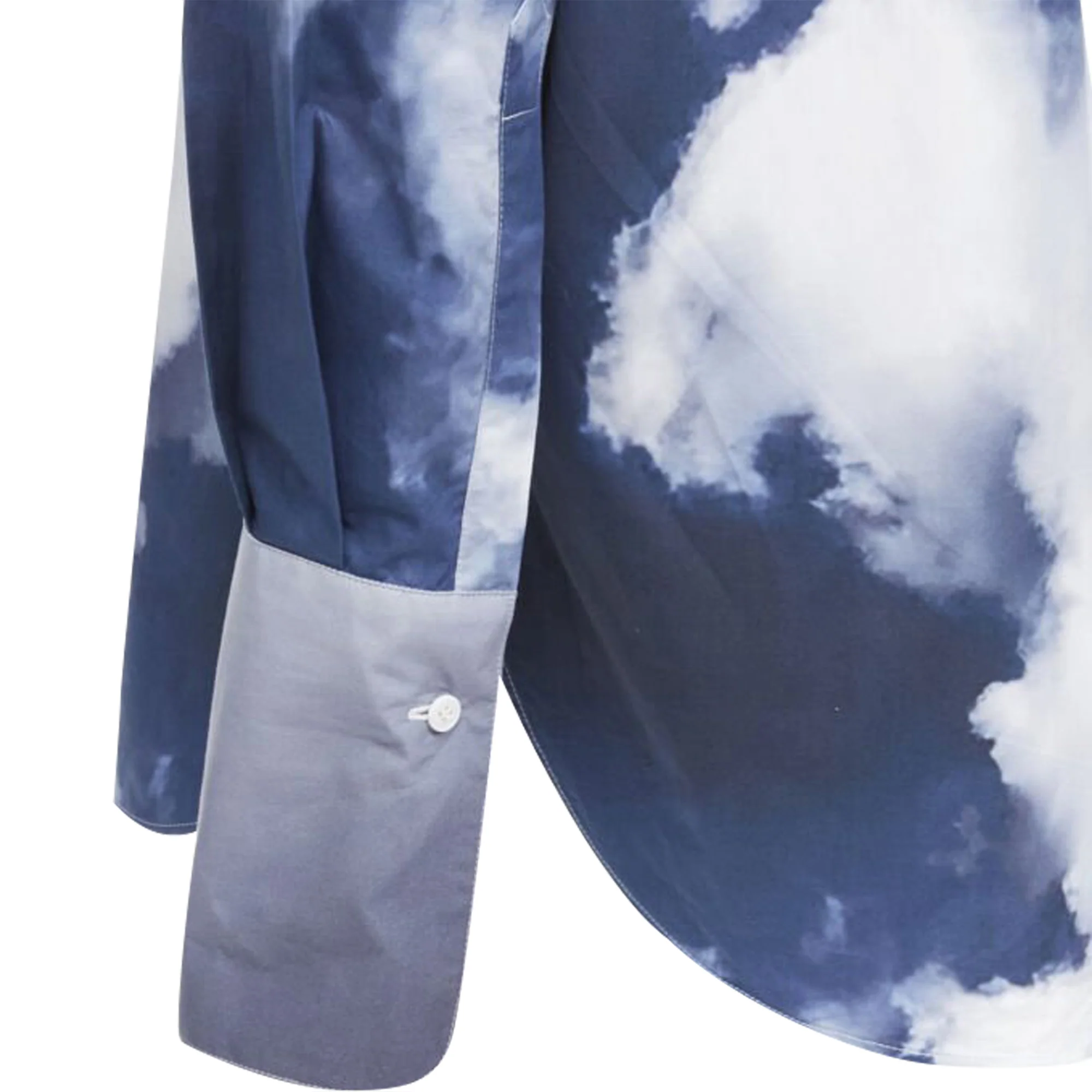 Women's Alexander McQueen Sky cloud cotton cuff button down shirt - Image 2